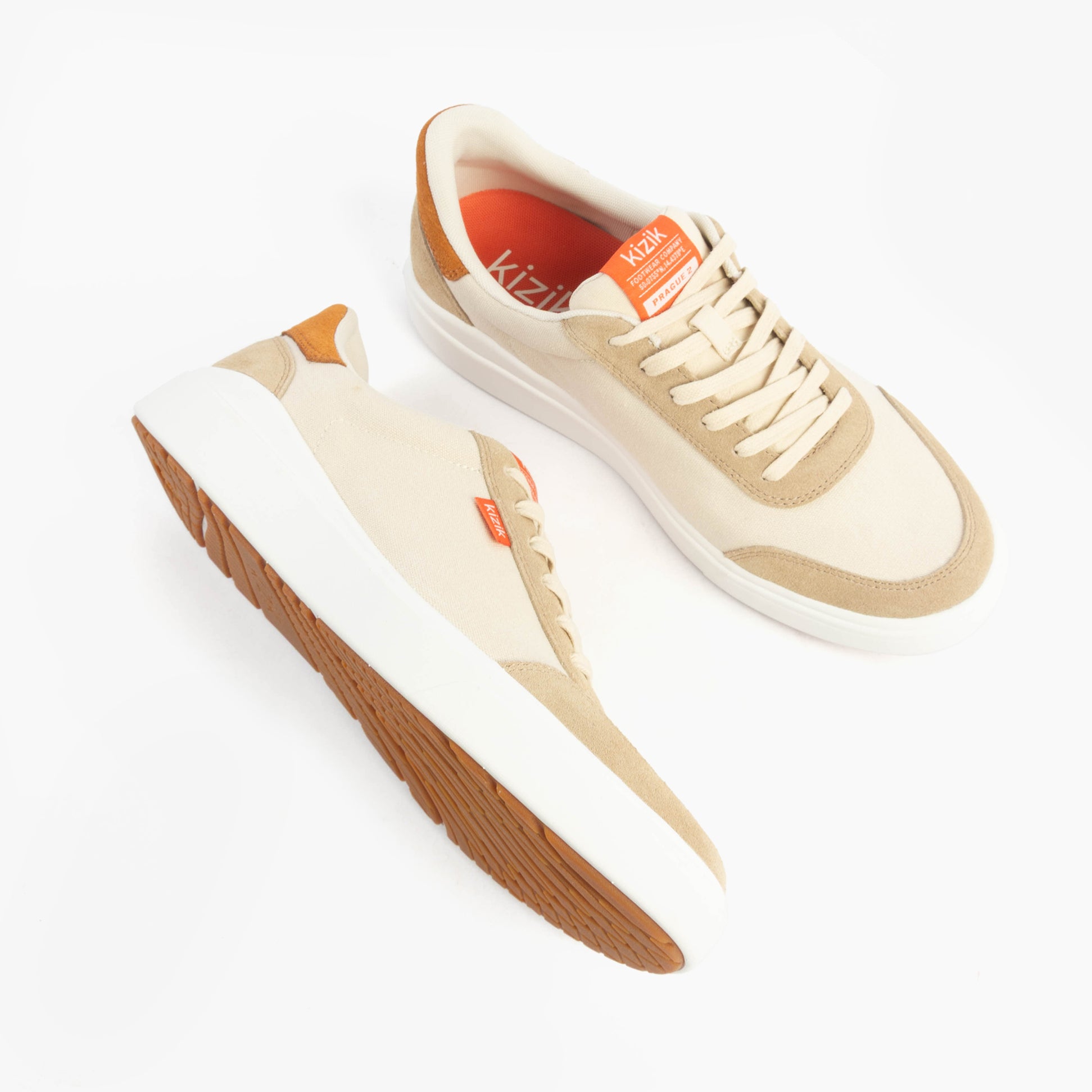 Kizik PRAGUE 2.0 Mens Trainers Whitecap Grey