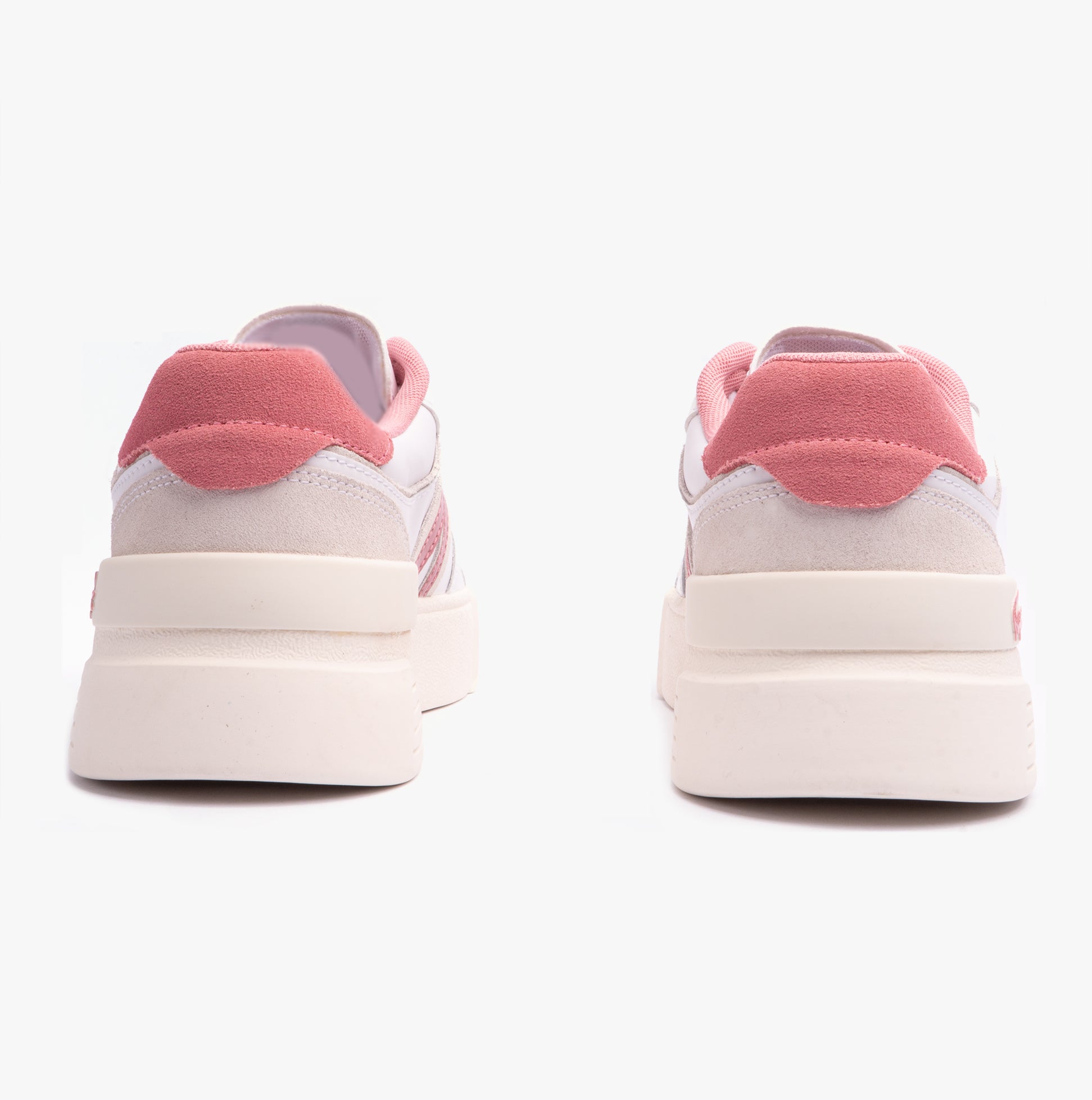 Lacoste L002 EVO 124 1 Womens Trainers White/Light Pink
