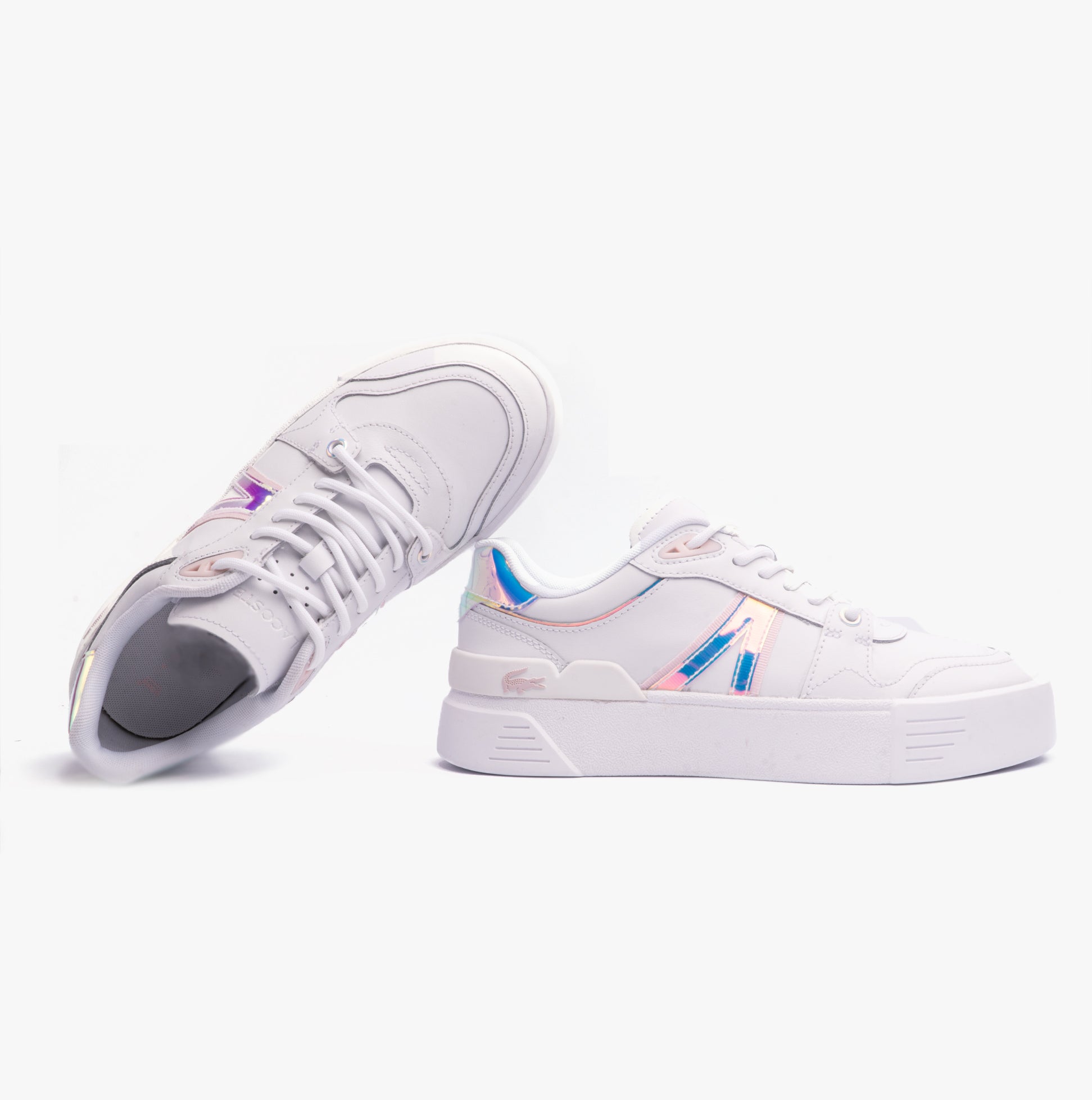 Lacoste L002 EVO 124 5 Womens Trainers White/Light Pink