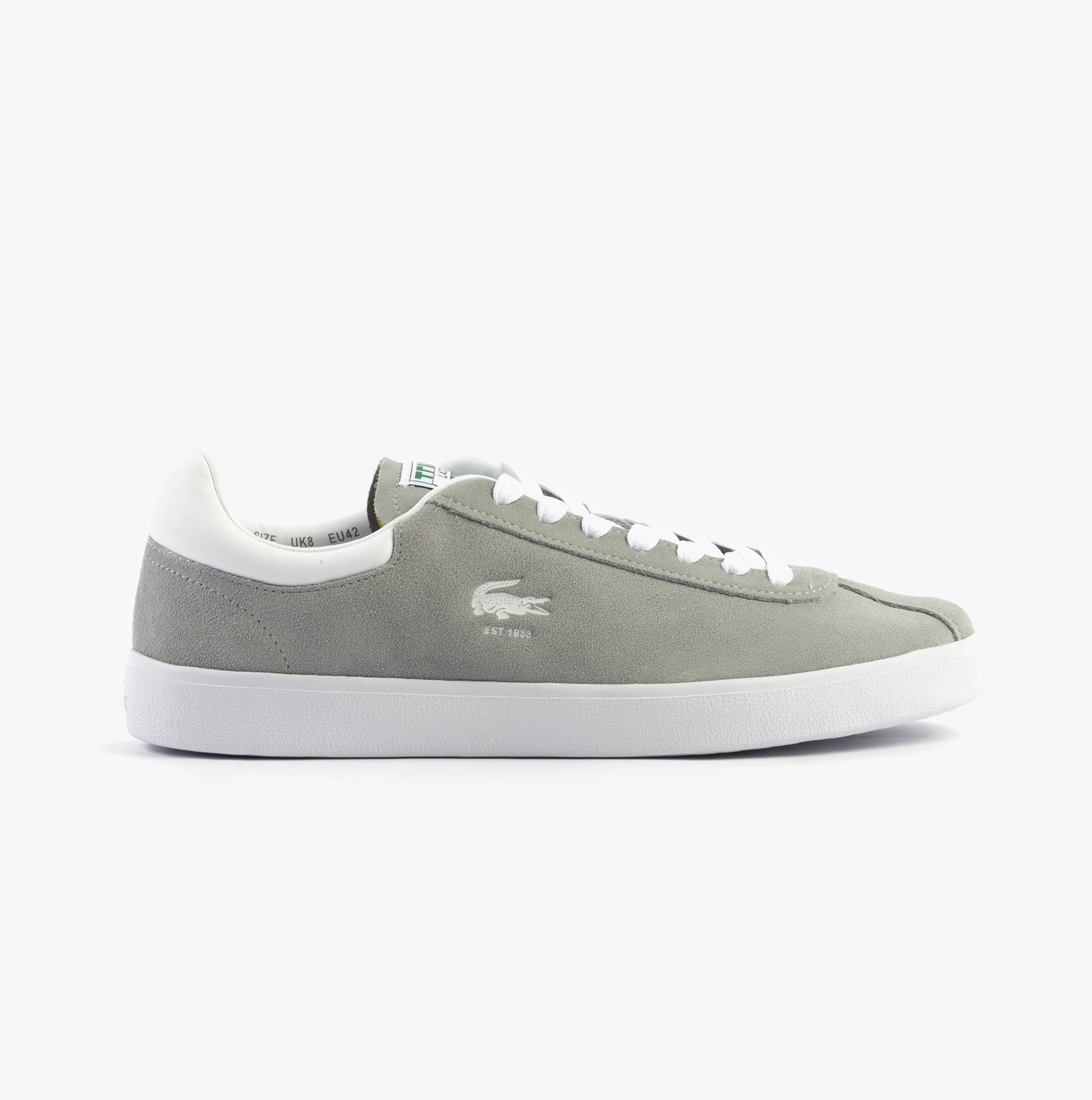 Lacoste BASESHOT Mens Trainers Grey/White