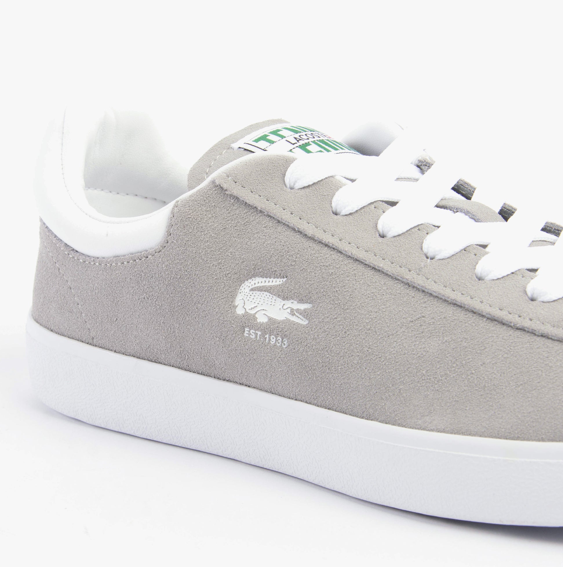 Lacoste BASESHOT Mens Trainers Grey/White