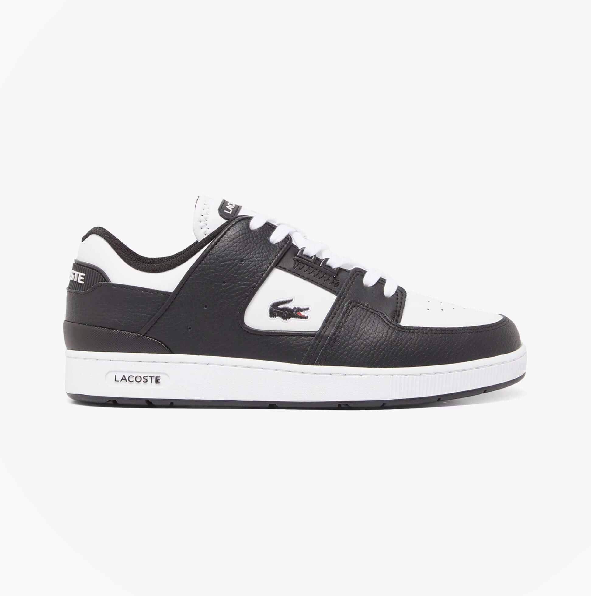 Lacoste COURT CAGE Mens Court Trainers Trainers Black/White