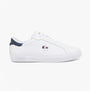 Lacoste POWERCOURT Mens Court Trainers Trainers White/Navy/Red
