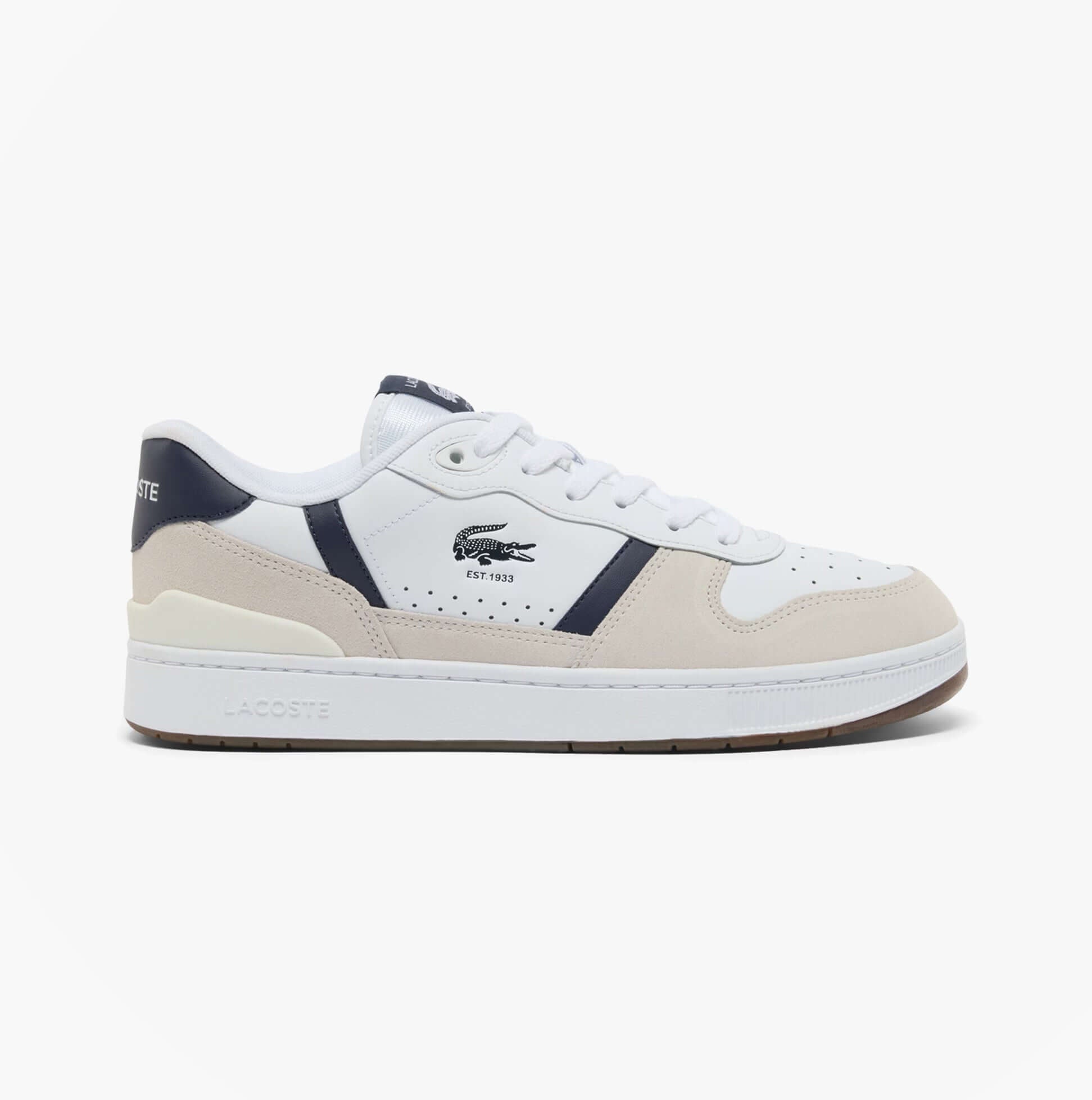 Lacoste T-CLIP SET Mens Court Trainers Trainers White/Navy