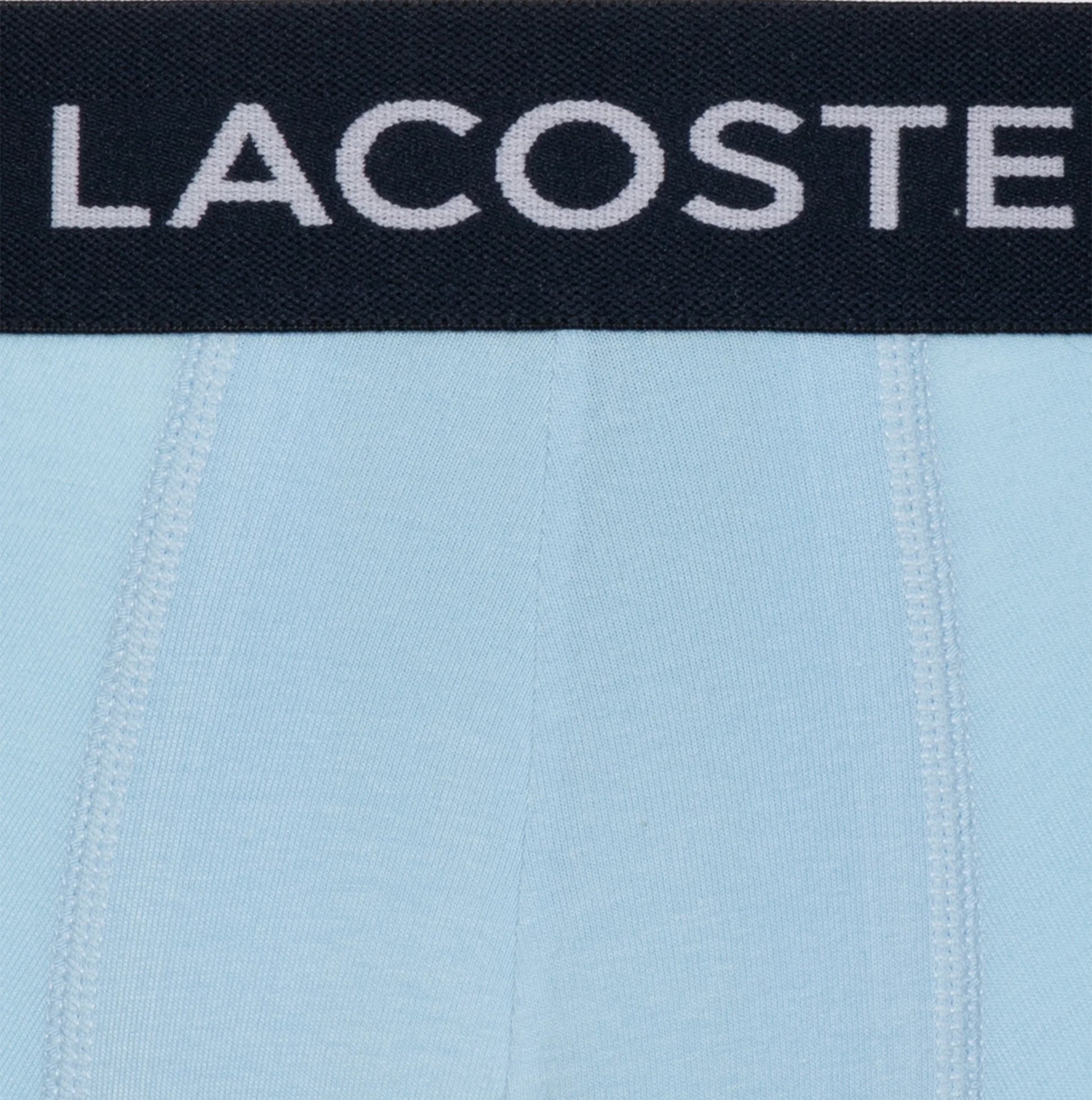 Lacoste 3 Pack Trunks Mens Trunks Navy Blue/Methylene/Creek