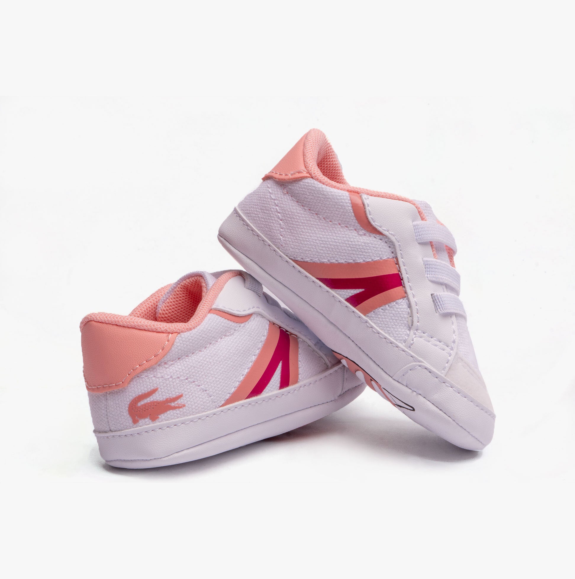 Lacoste L004 CRIB Unisex Kids Casual White/Pink