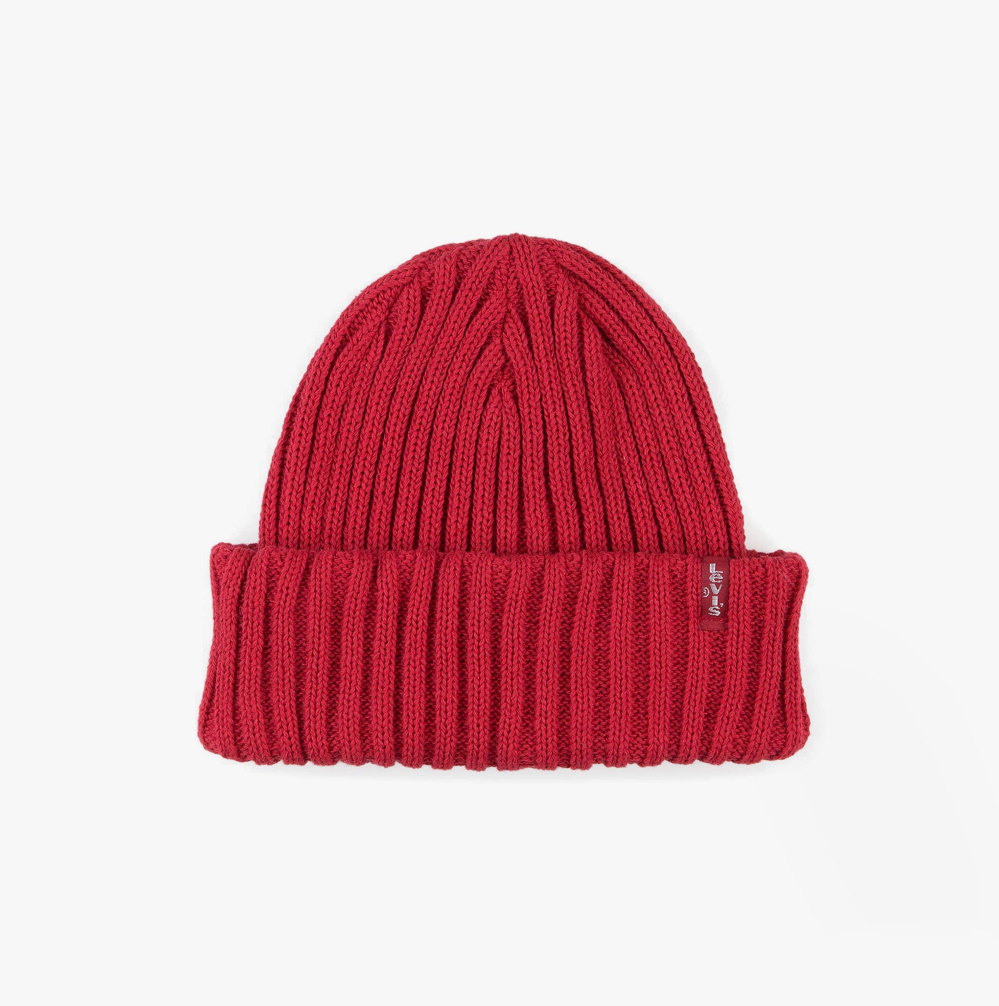 Levi's RIBBED BEANIE Mens Brilliant Red