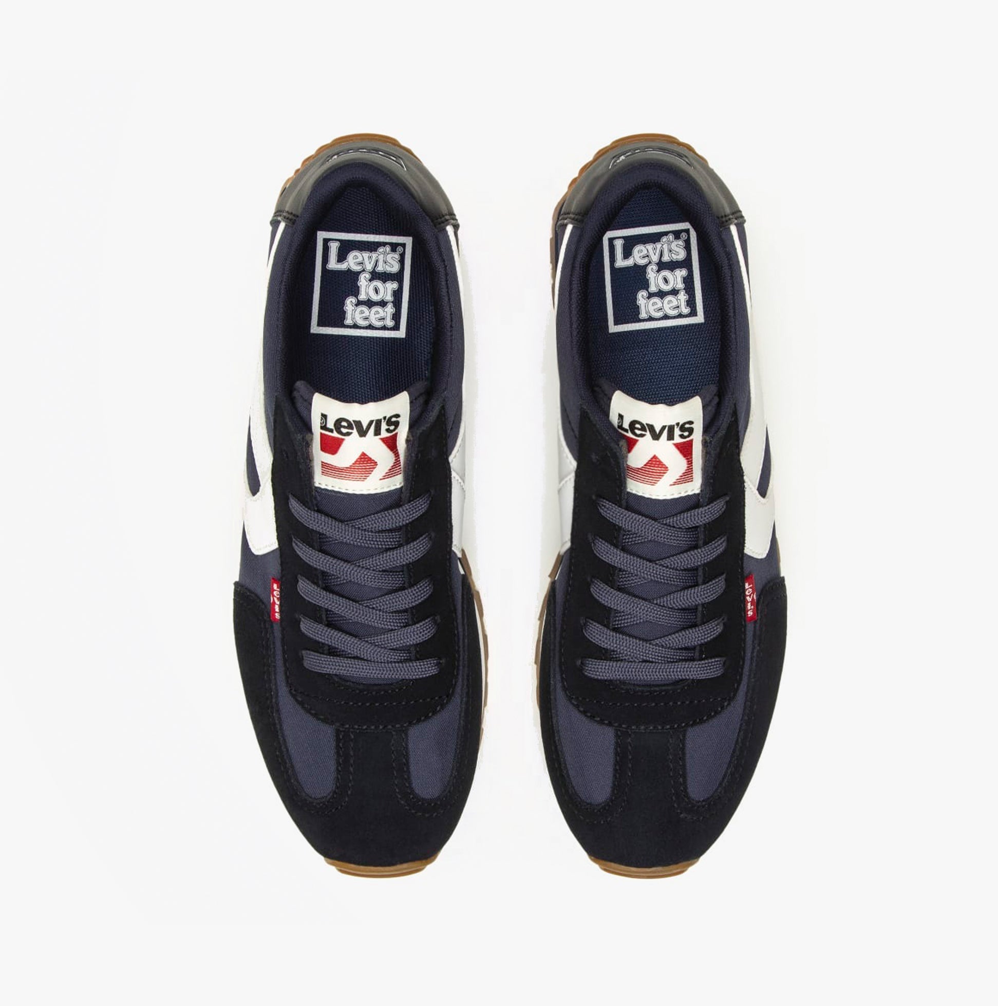Levi's STRYDER RED TAB Mens Trainers Navy Blue