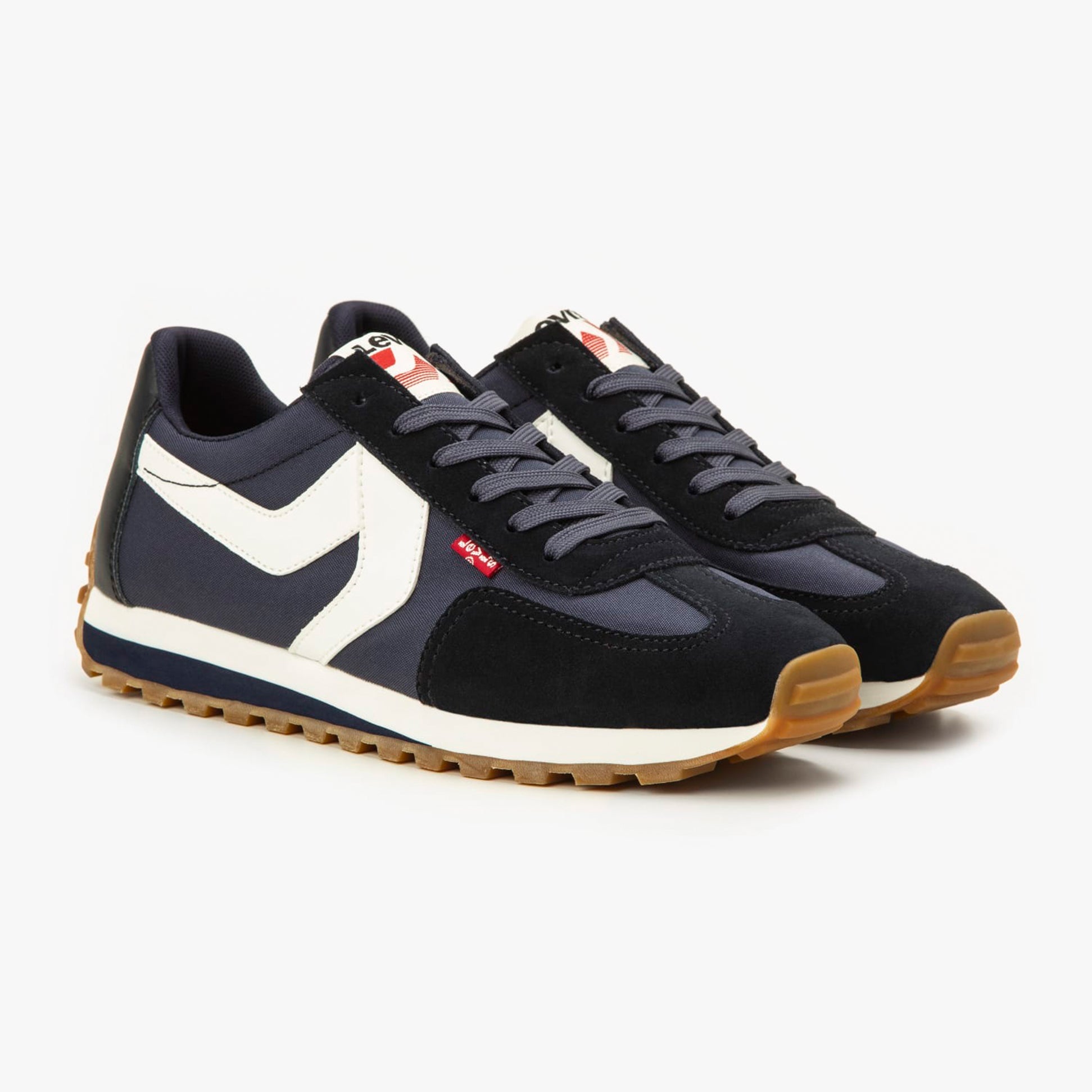 Levi's STRYDER RED TAB Mens Trainers Navy Blue