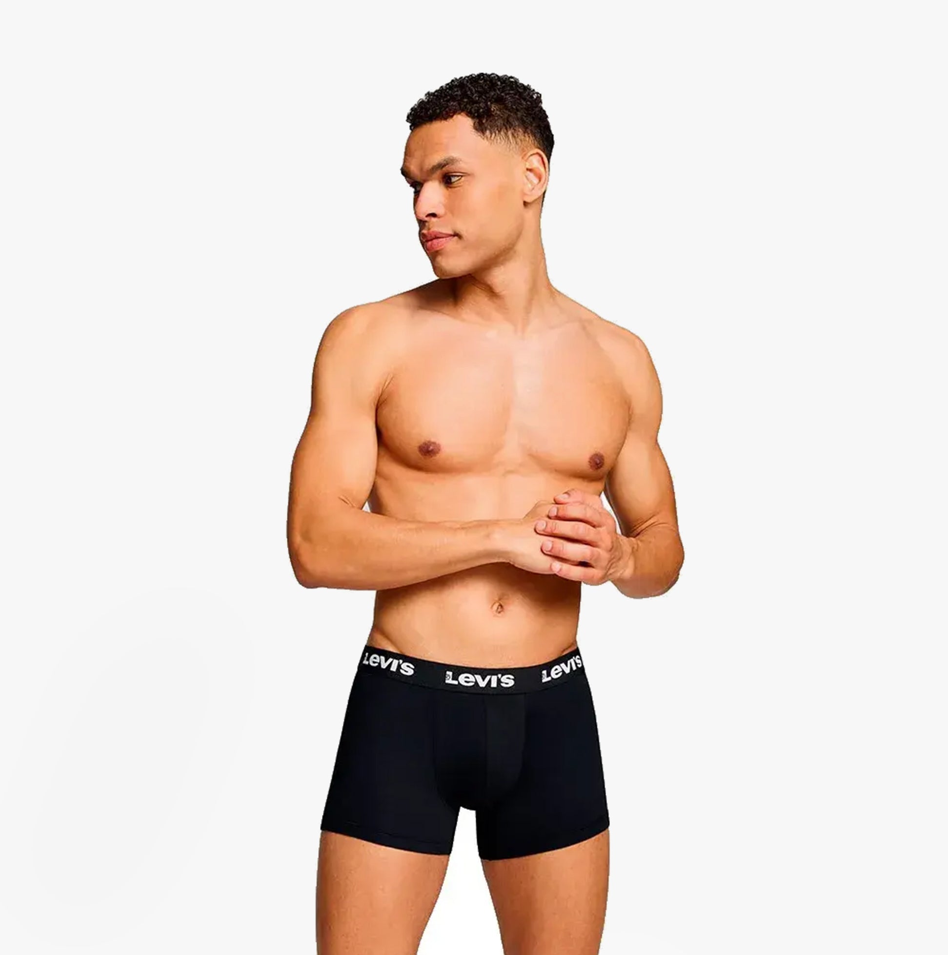 Levi's REPEAT LOGO Mens 3-Pack Trunks Black