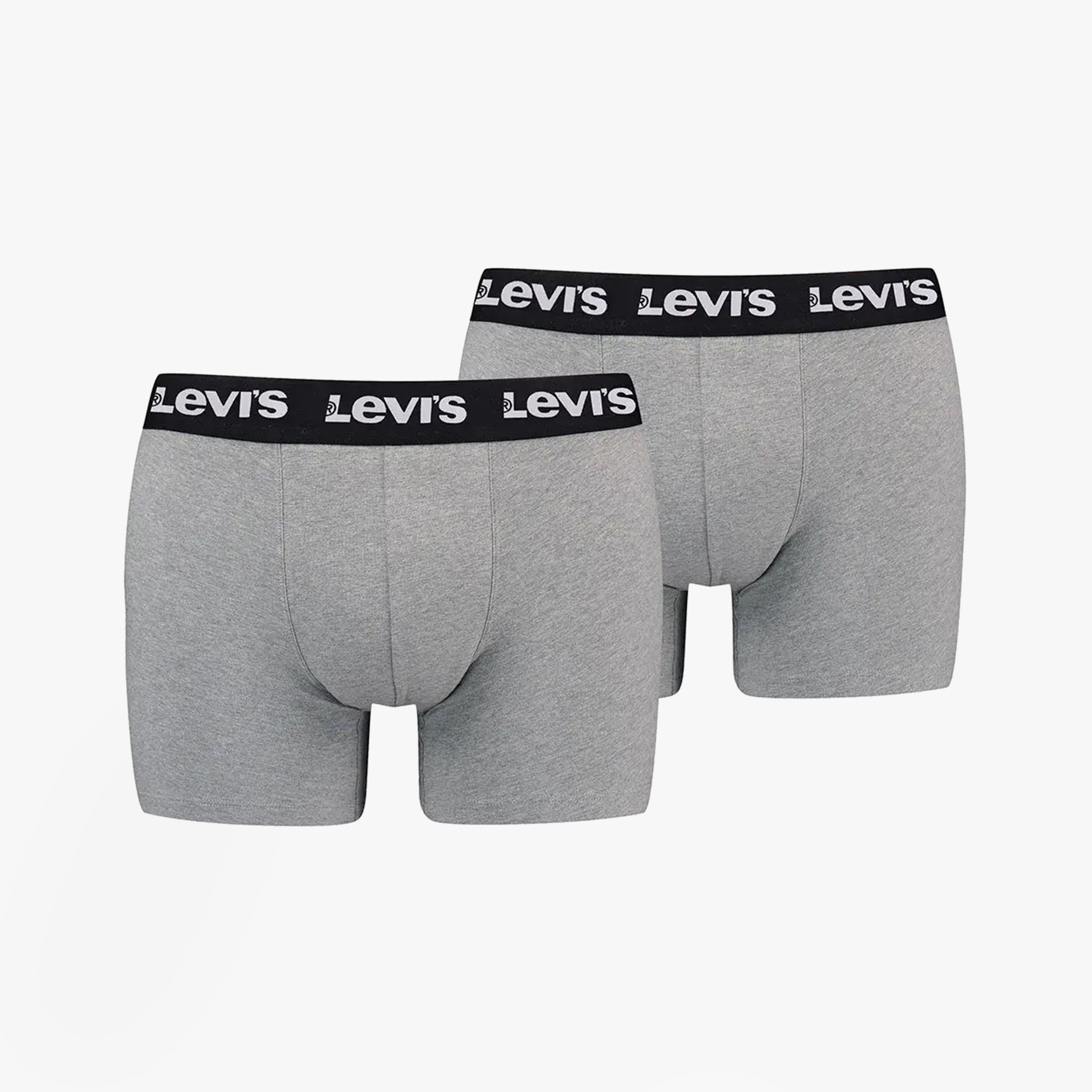 Levi's REPEAT LOGO Mens 3-Pack Trunks Middle Grey Melange