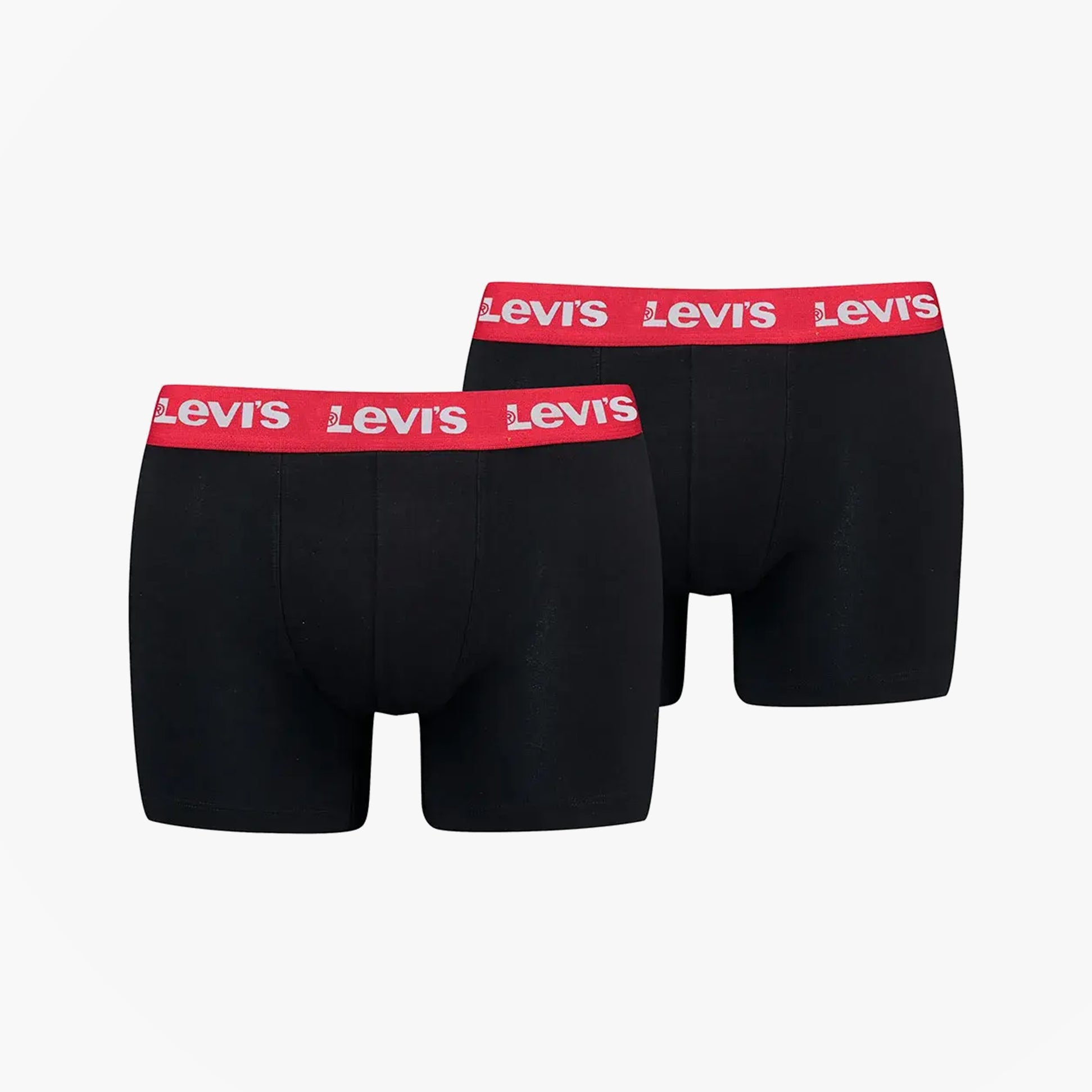 Levi's REPEAT LOGO Mens 3-Pack Trunks Black/Red