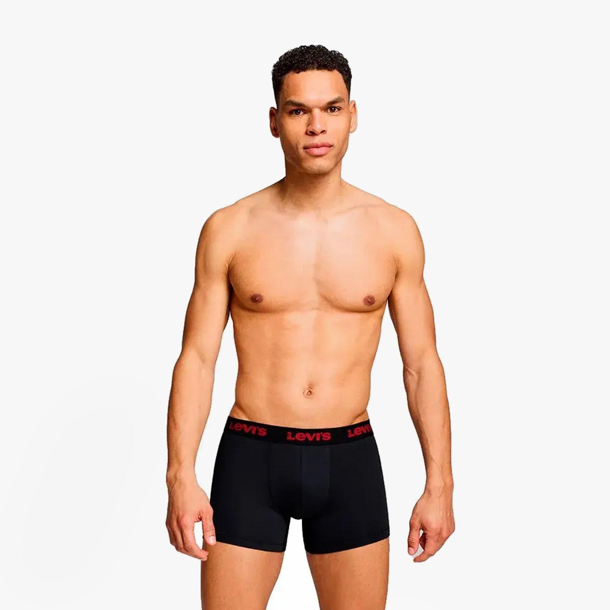 Levi's REPEAT LOGO Mens 3-Pack Trunks Red Combo