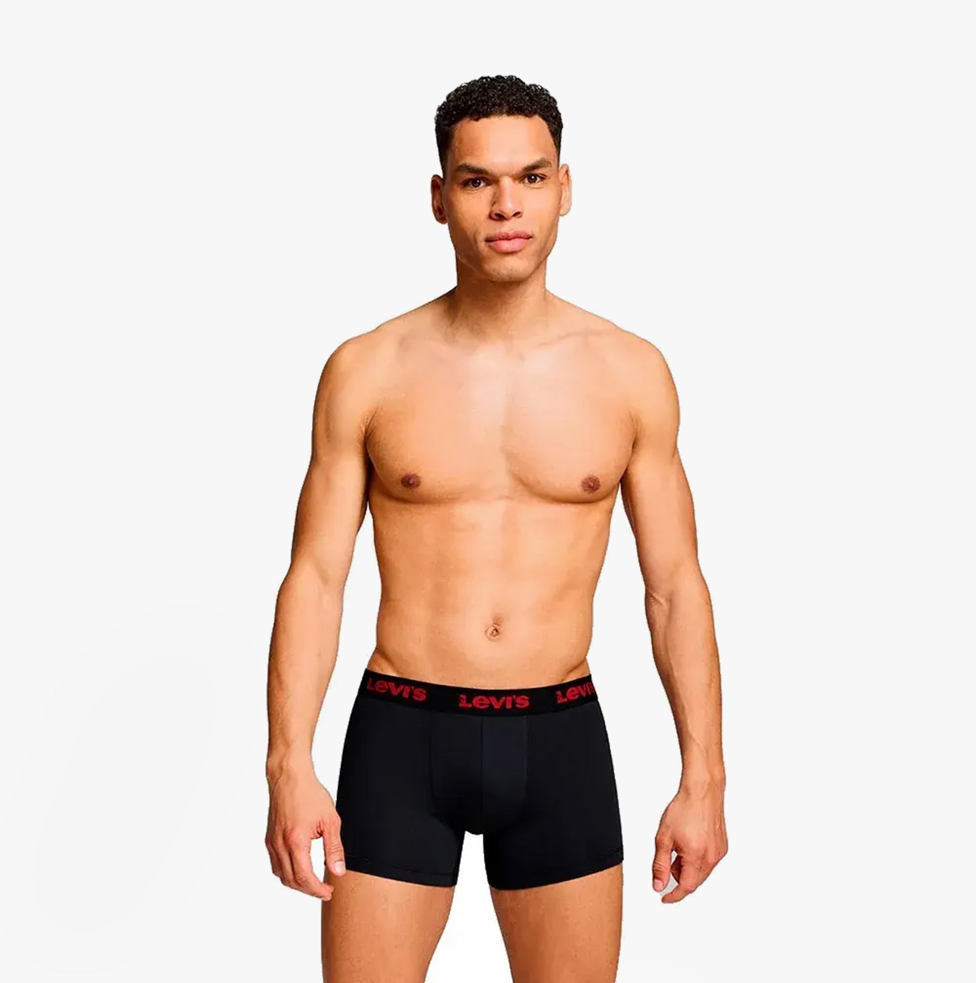 Levi's REPEAT LOGO Mens 3-Pack Trunks Red Combo