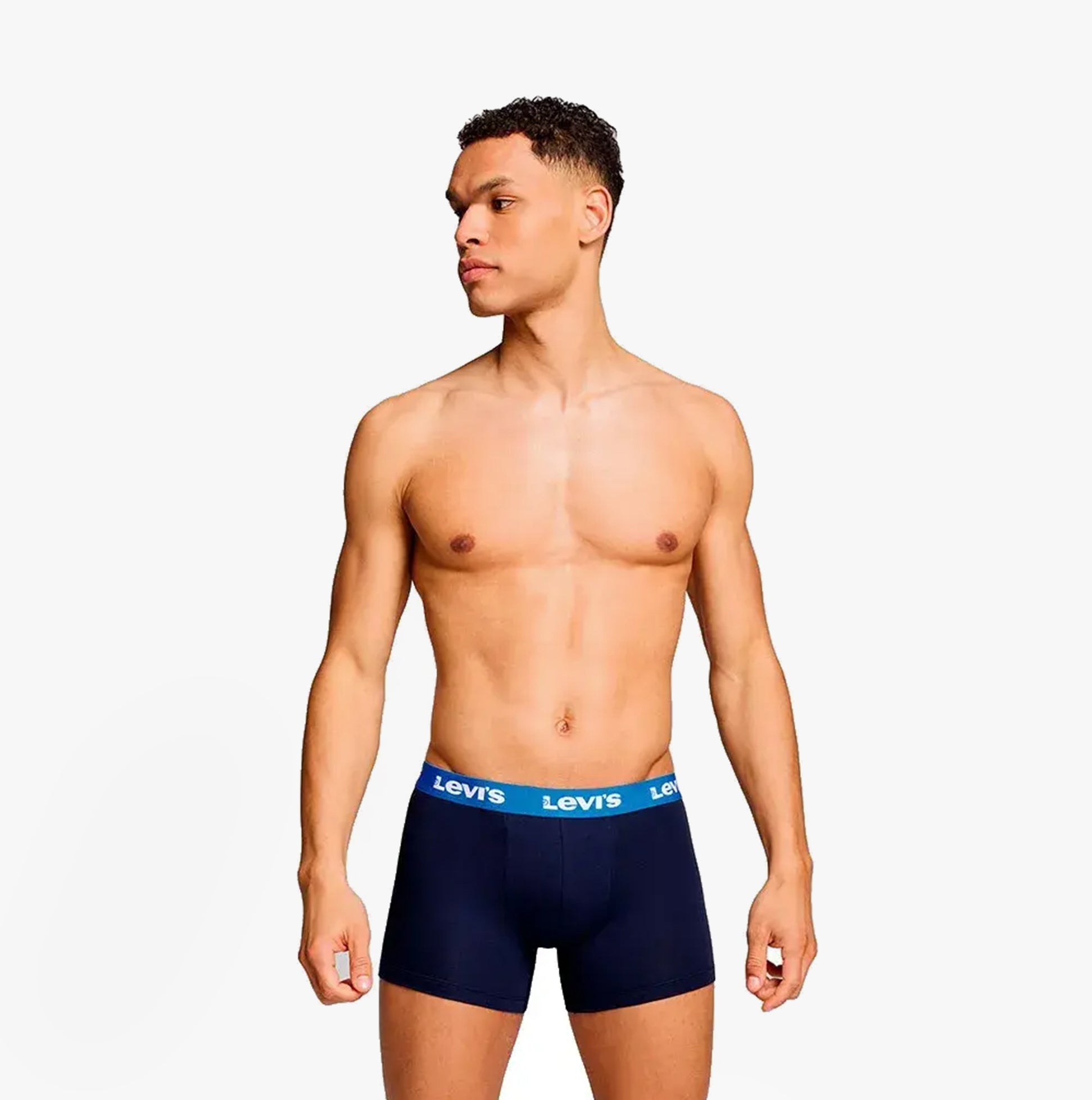 Levi's REPEAT LOGO Mens 3-Pack Trunks Blue Combo