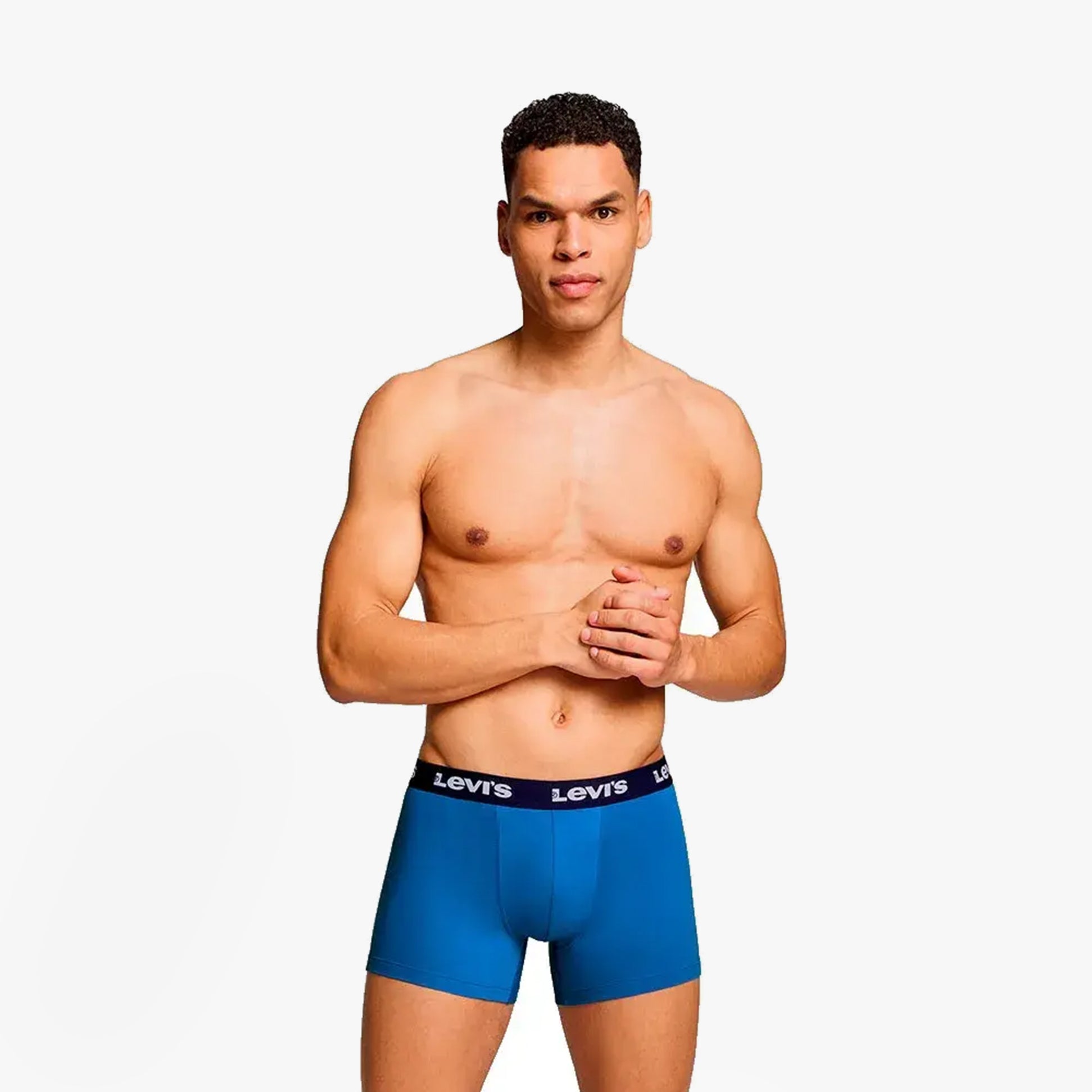 Levi's REPEAT LOGO Mens 3-Pack Trunks Blue Combo