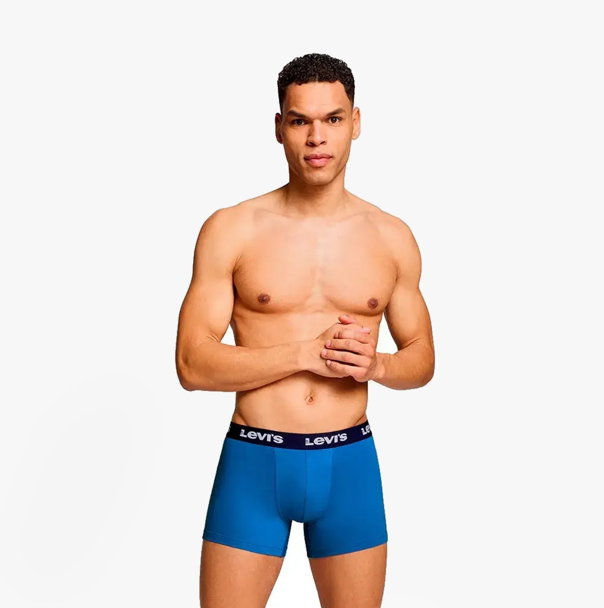 Levi's REPEAT LOGO Mens 3-Pack Trunks Blue Combo