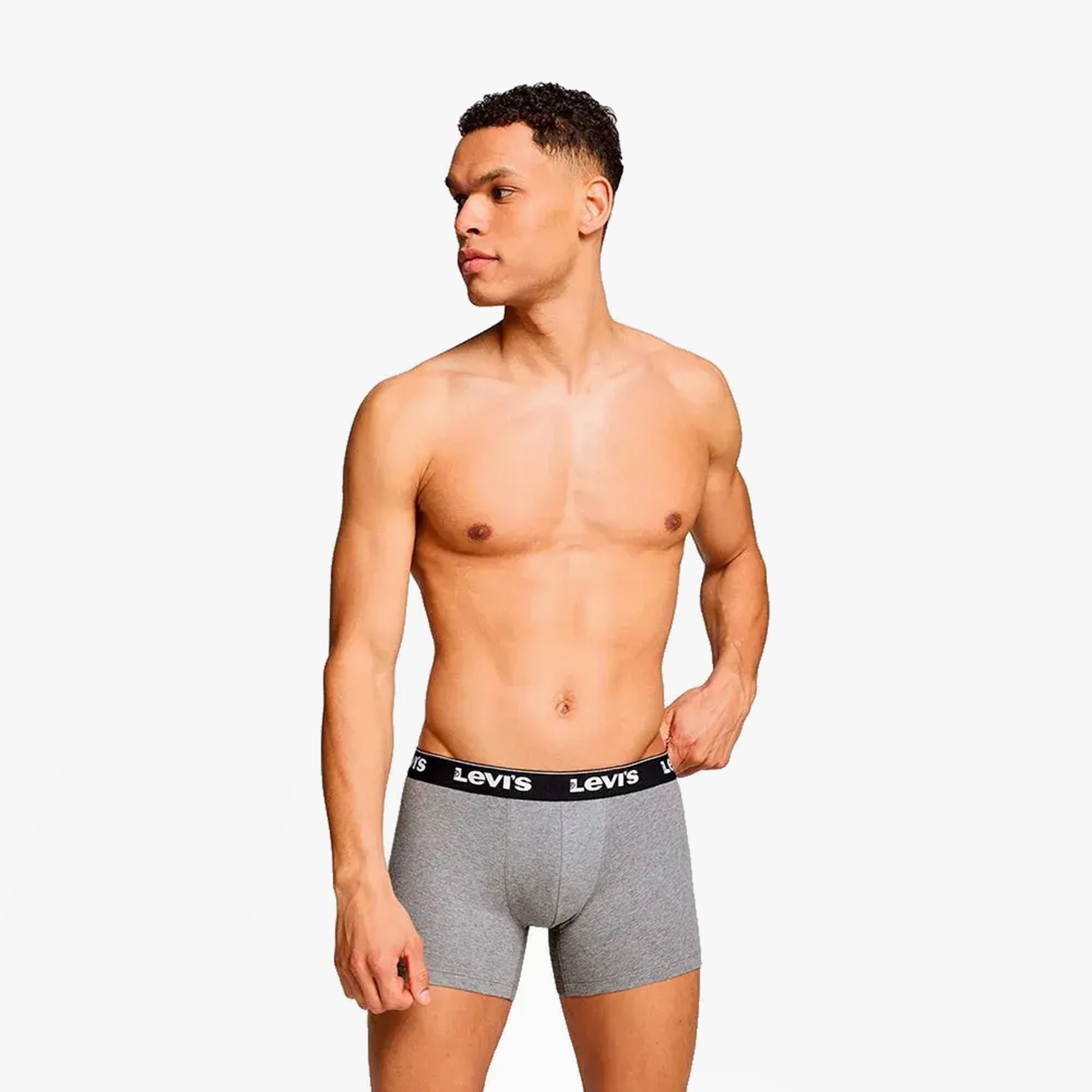 Levi's REPEAT LOGO Mens 3-Pack Trunks Grey Combo