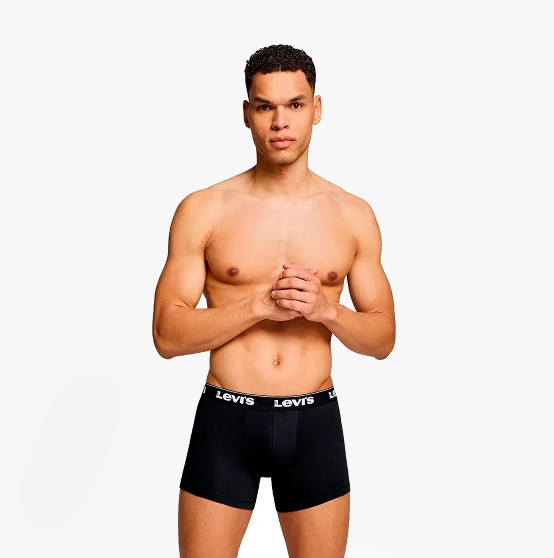 Levi's REPEAT LOGO Mens 3-Pack Trunks Khaki Combo