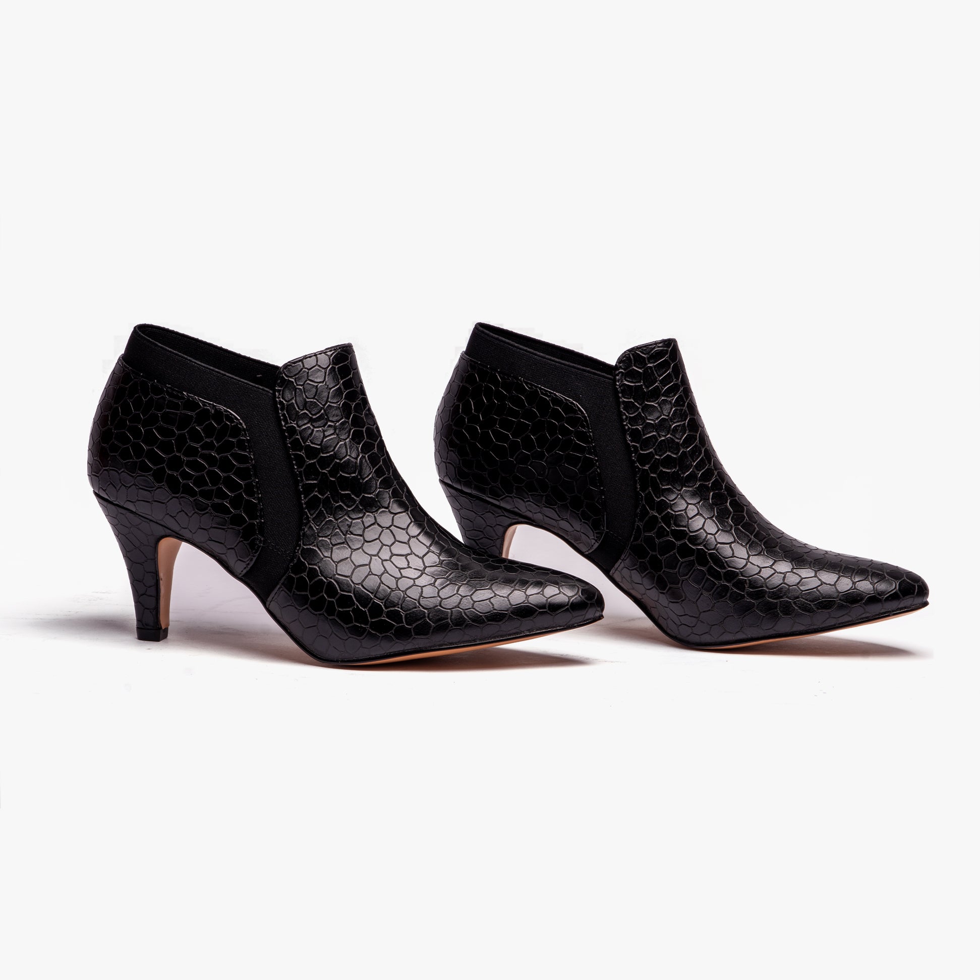 Lotus KRISTINA Womens Shoes Black Croc