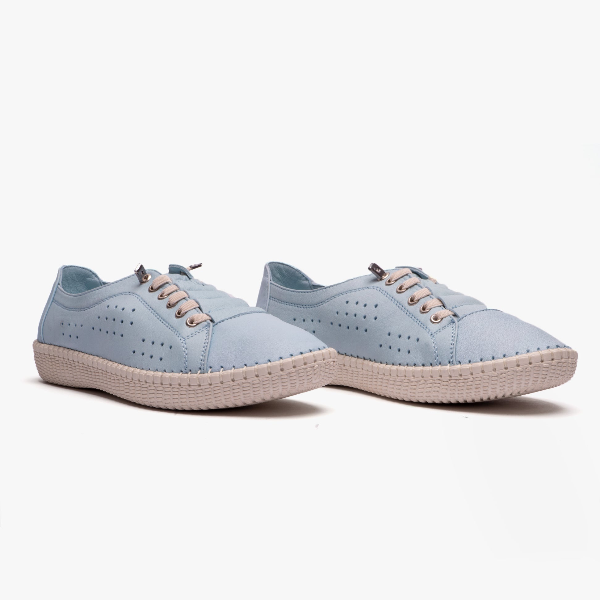 Lotus KAMARI Womens Leather Trainers Pale Blue