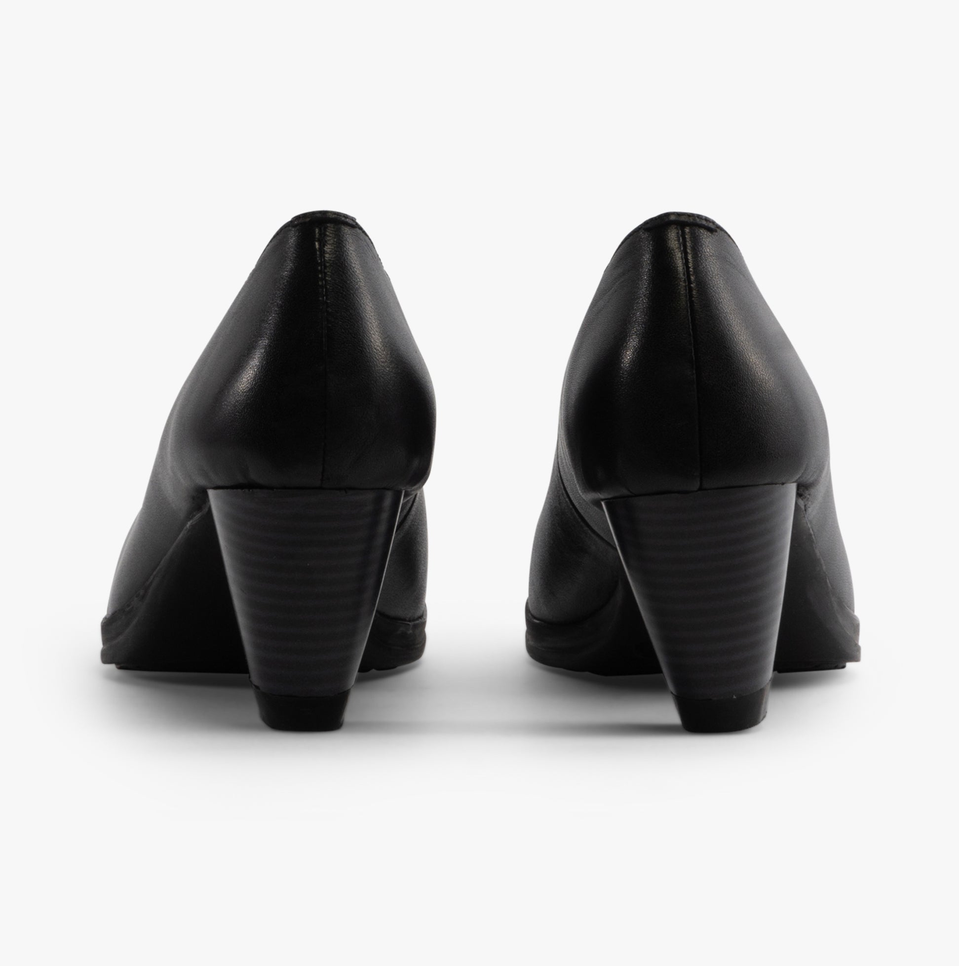 Mod Comfys JULIETTA Womens Leather Court Shoes Black