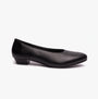 Mod Comfys JULES Womens Leather Court Shoes Black