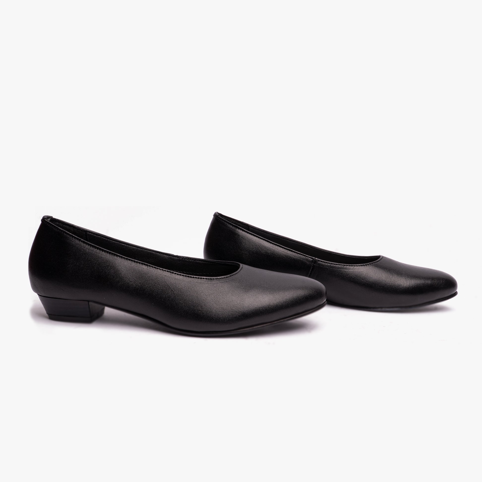 Mod Comfys JULES Womens Leather Court Shoes Black