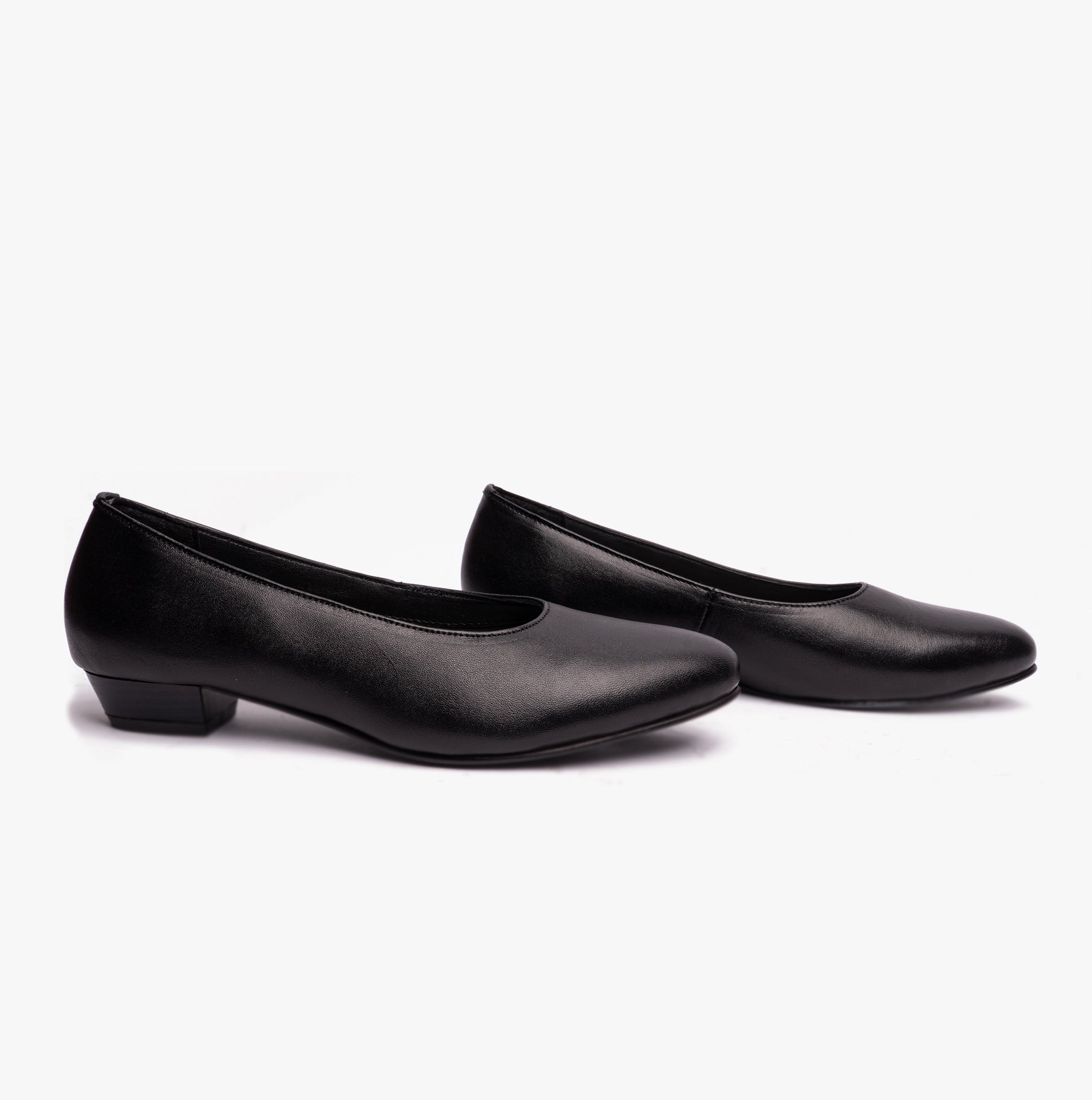 Mod Comfys JULES Womens Leather Court Shoes Black
