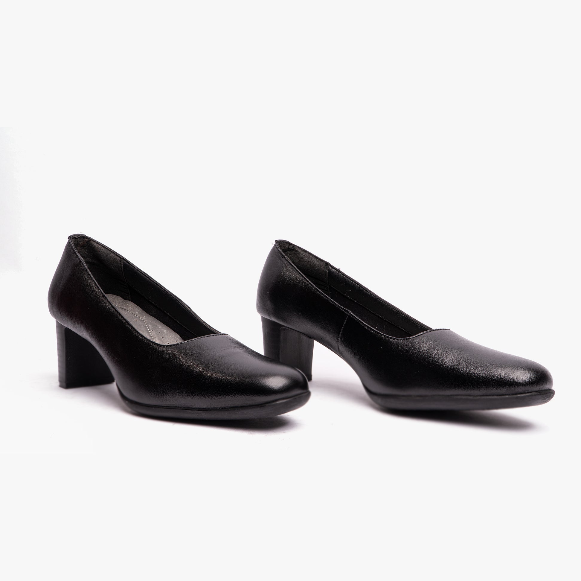 Mod Comfys CELIAS Womens Leather Court Shoes Black