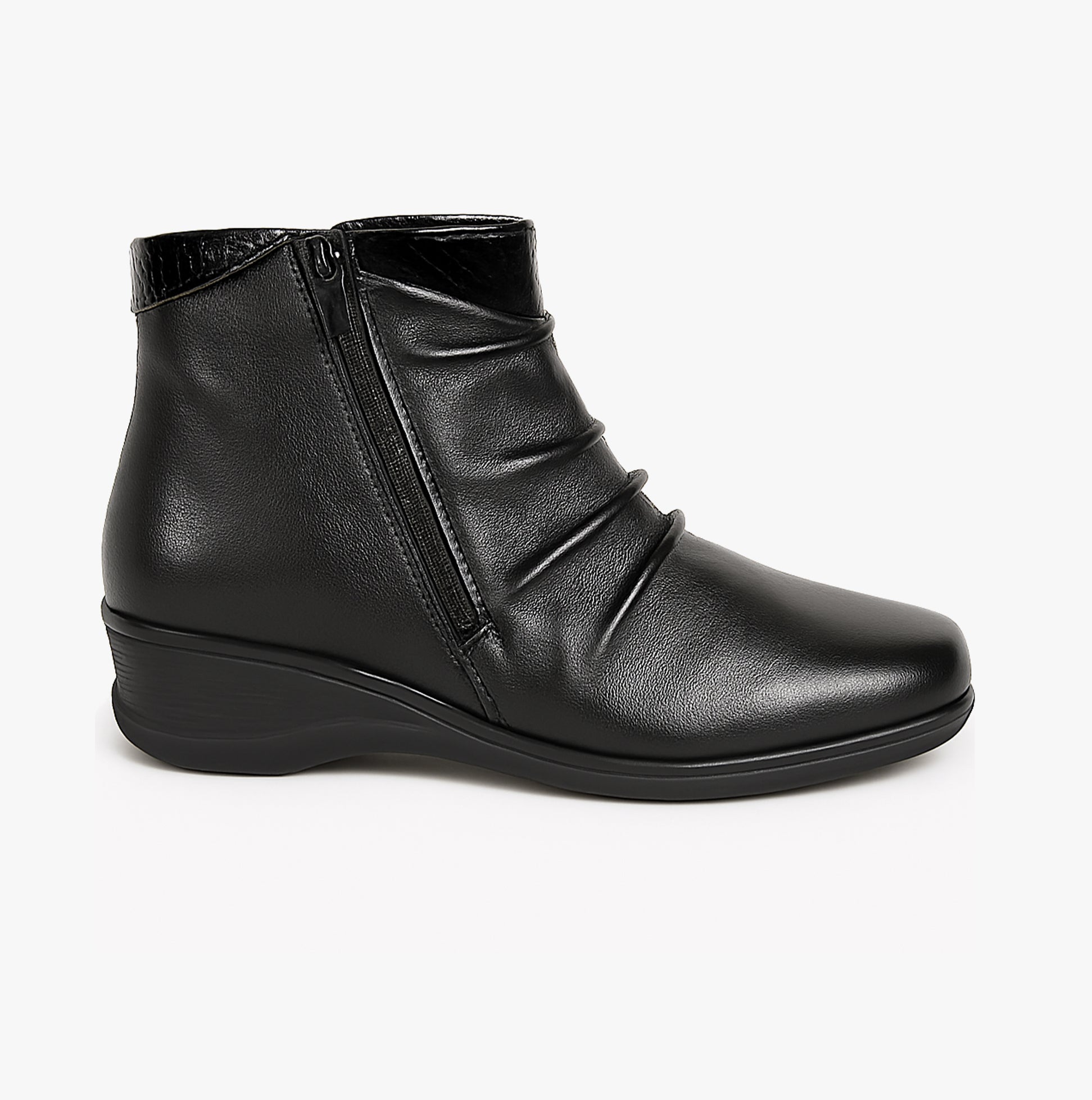 Mod Comfys L215A Womens Ankle Boots Black