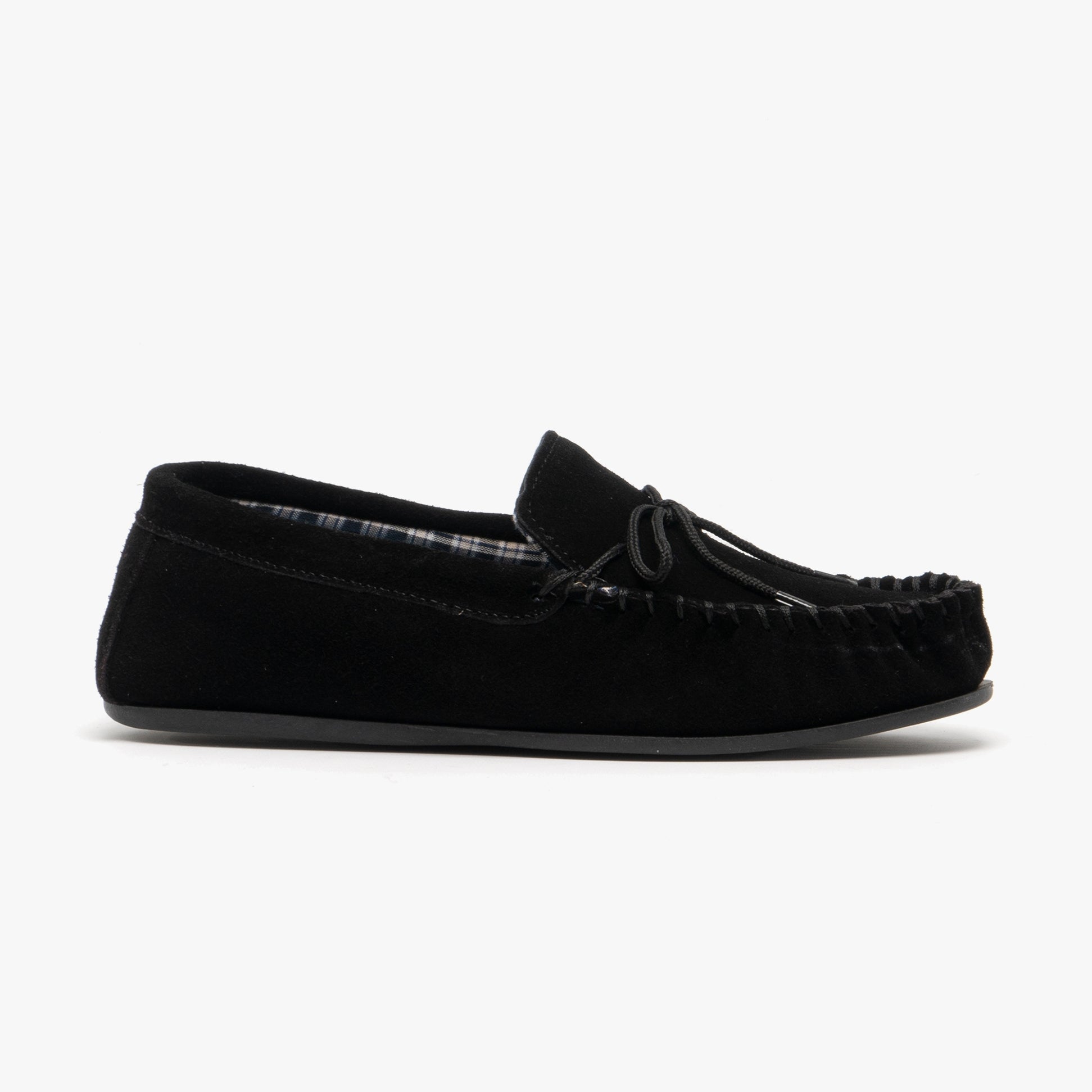 Mokkers BRUCE Mens Moccasin Slippers Black