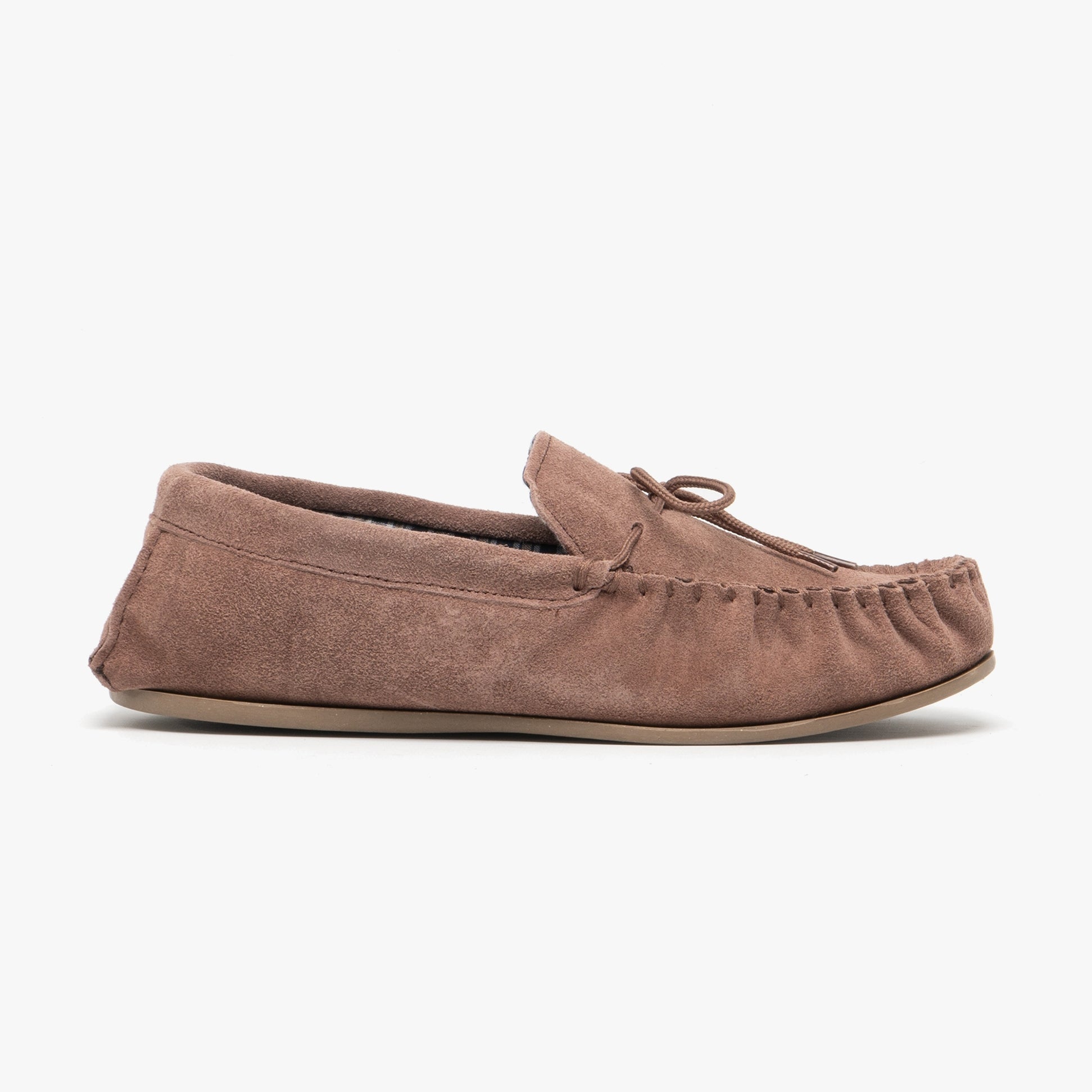 Mokkers BRUCE Mens Moccasin Slippers Taupe