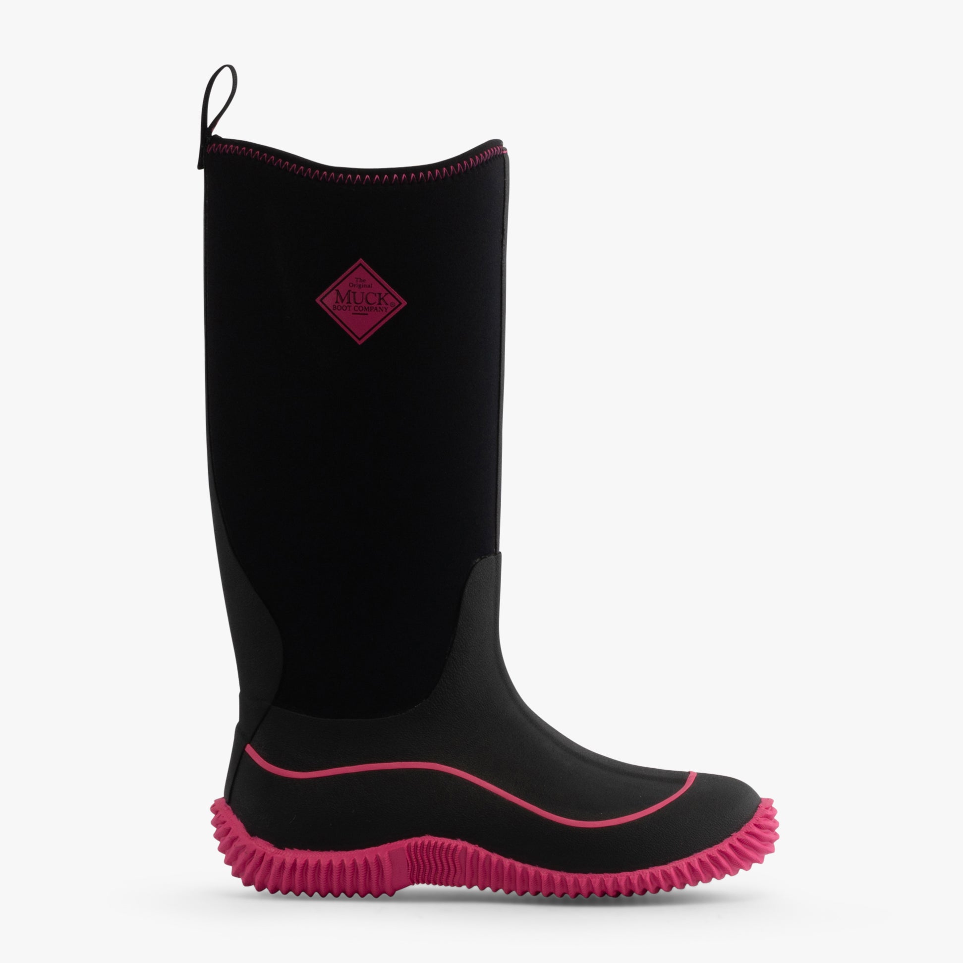 Muck Boots HALE Womens Wellington Boots Black/Pink