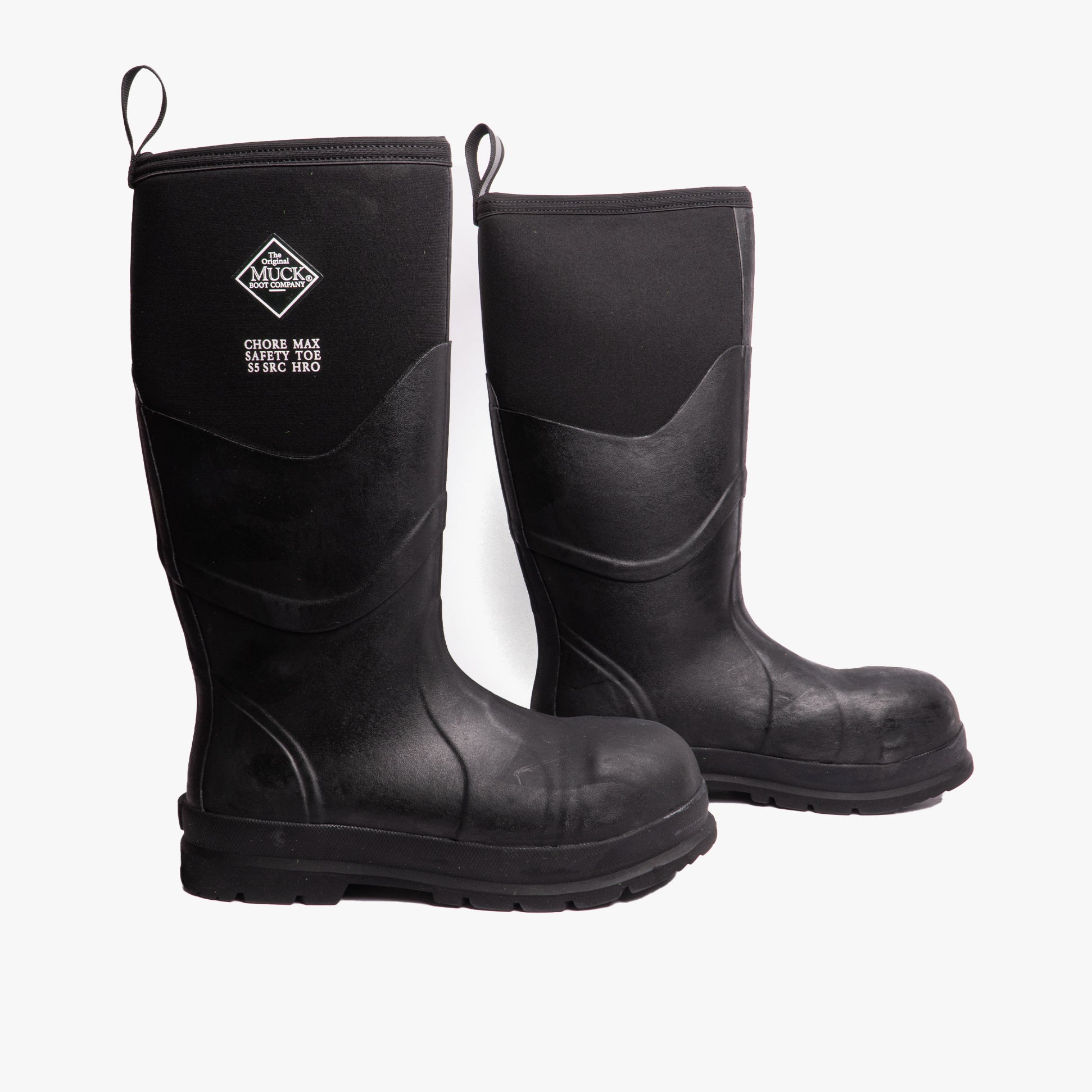 Muck Boots CHORE MAX S5 Unisex Rubber Safety Wellington Boots Black