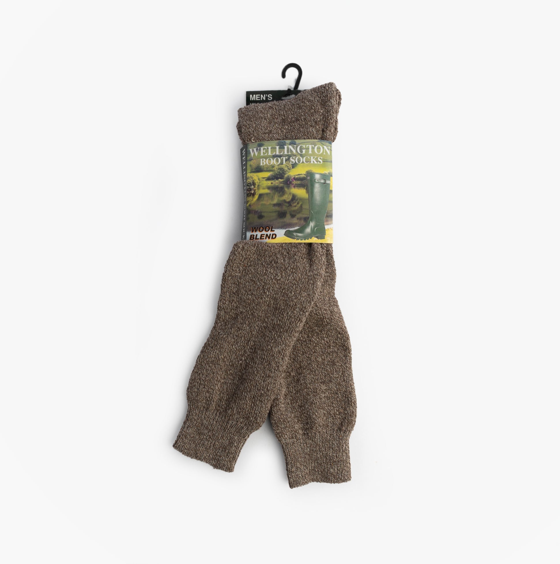 Mud Dogs Mens Welly Boot Socks Beige