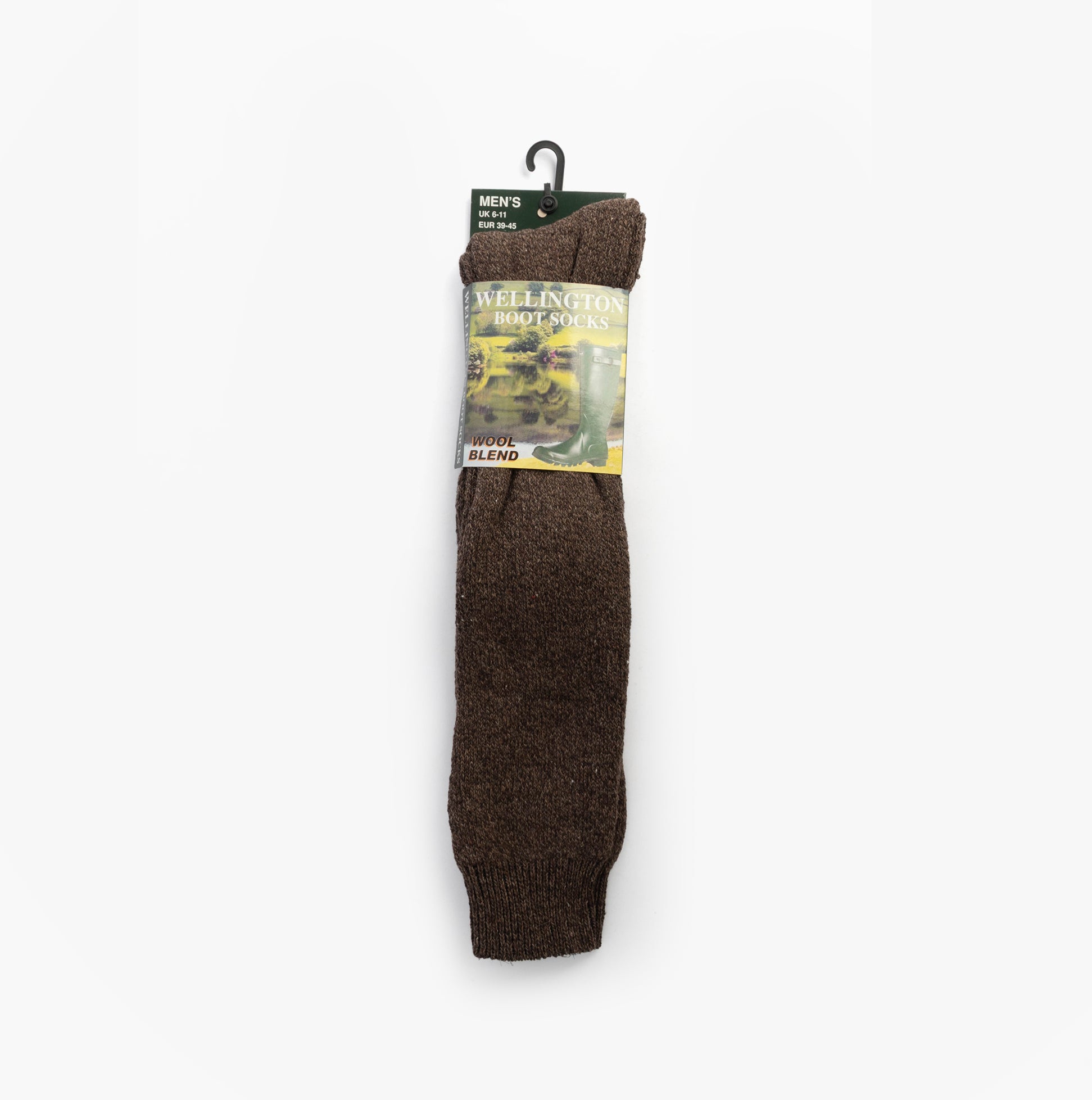 Mud Dogs Mens Welly Boot Socks Brown