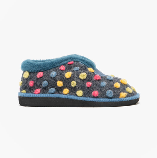 Sleepers TILLY Womens Boot Slippers Blue/Multi