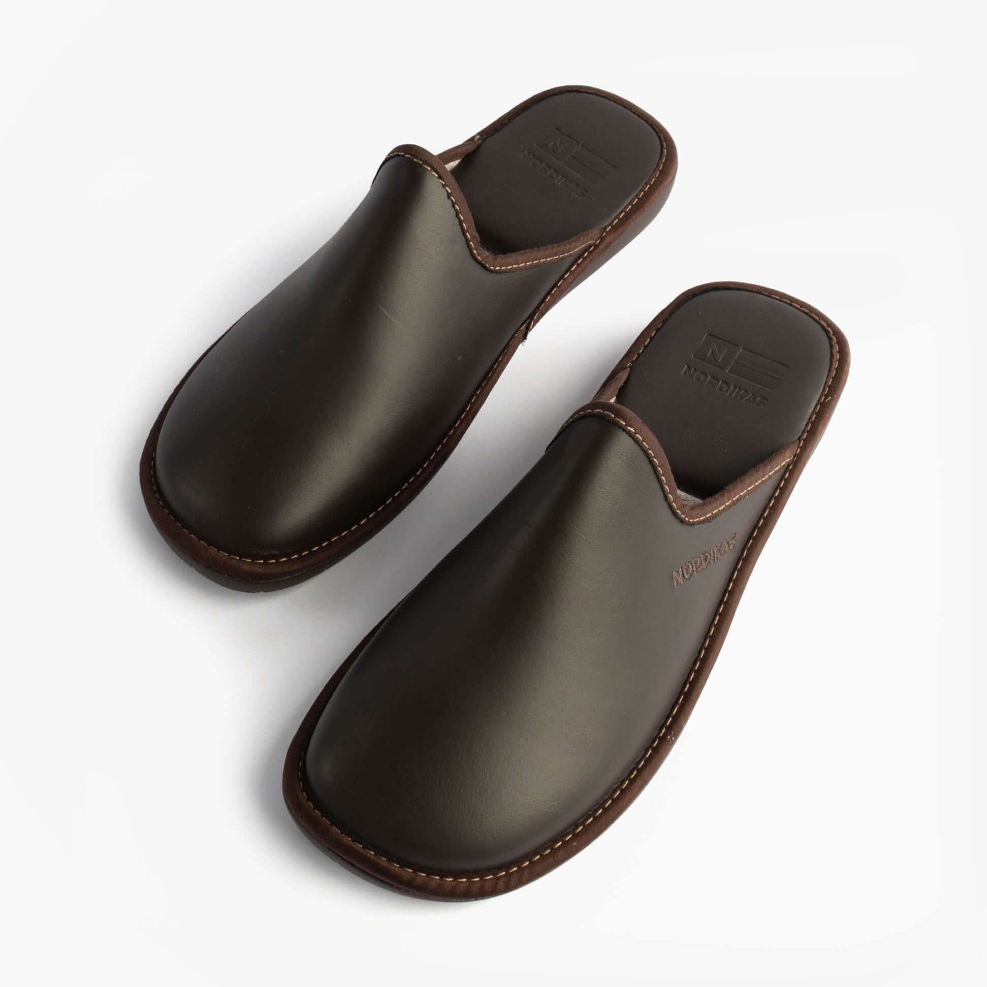 Nordikas 131 DUBLIN Mens Mule Slippers Moka