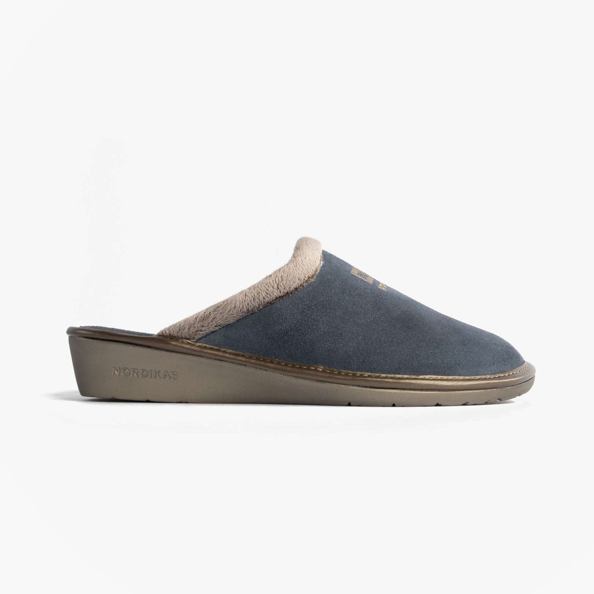 Nordikas 238 AFELPADO Womens Mule Slippers Blue