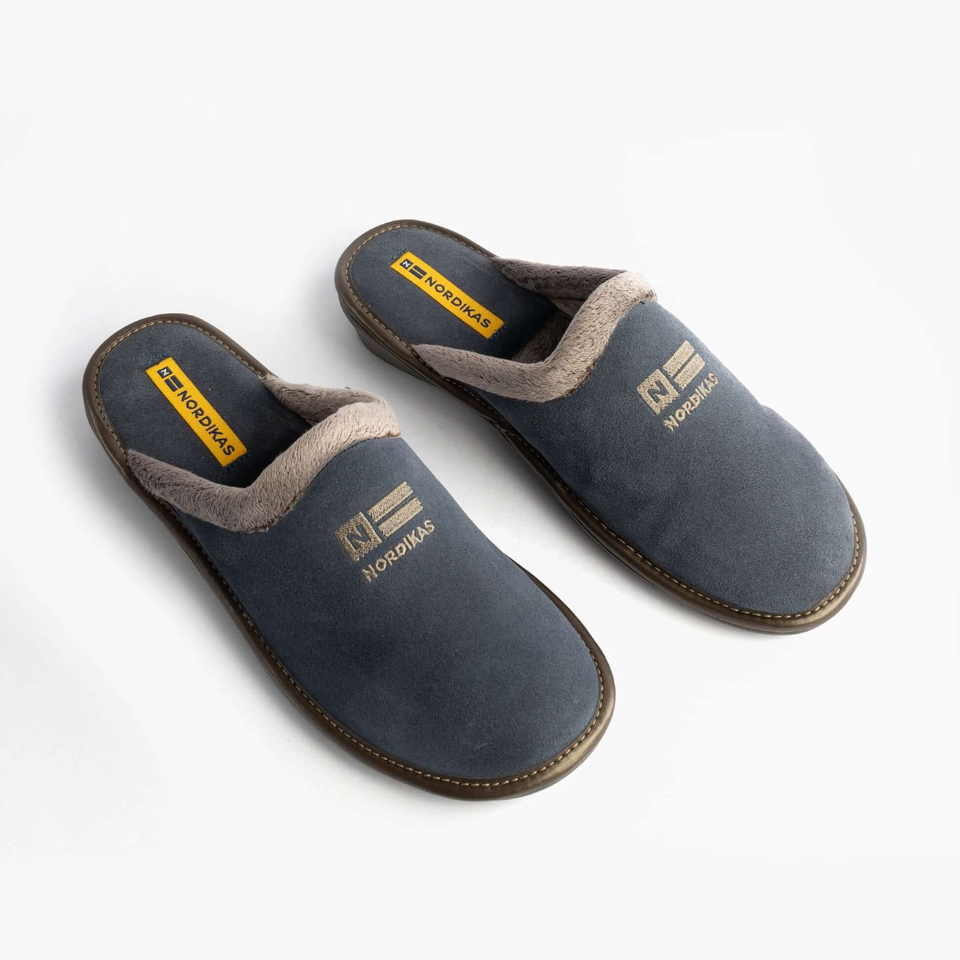 Nordikas 238 AFELPADO Womens Mule Slippers Blue