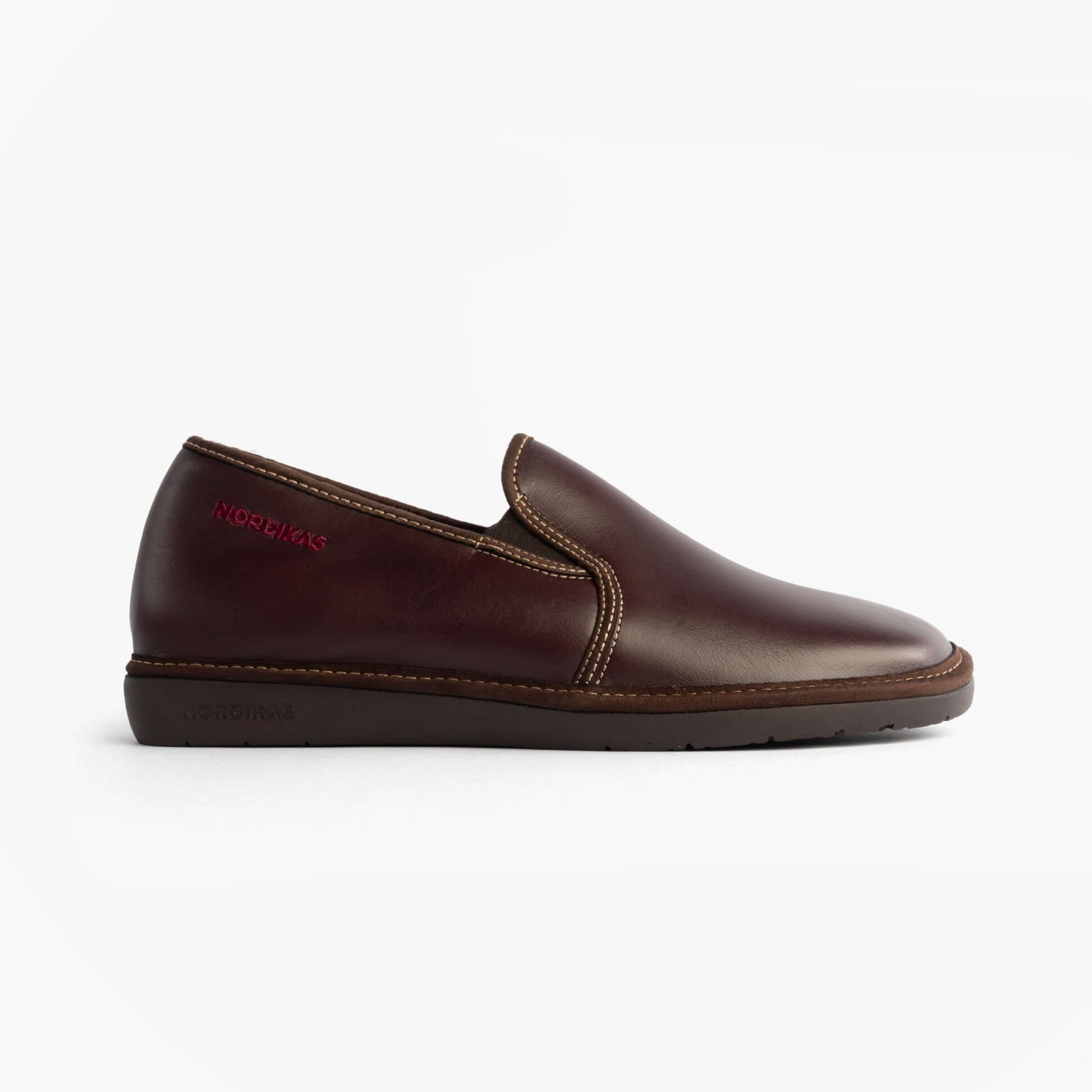 Nordikas 663 DUBLIN Mens Full Slippers Burdeos Red