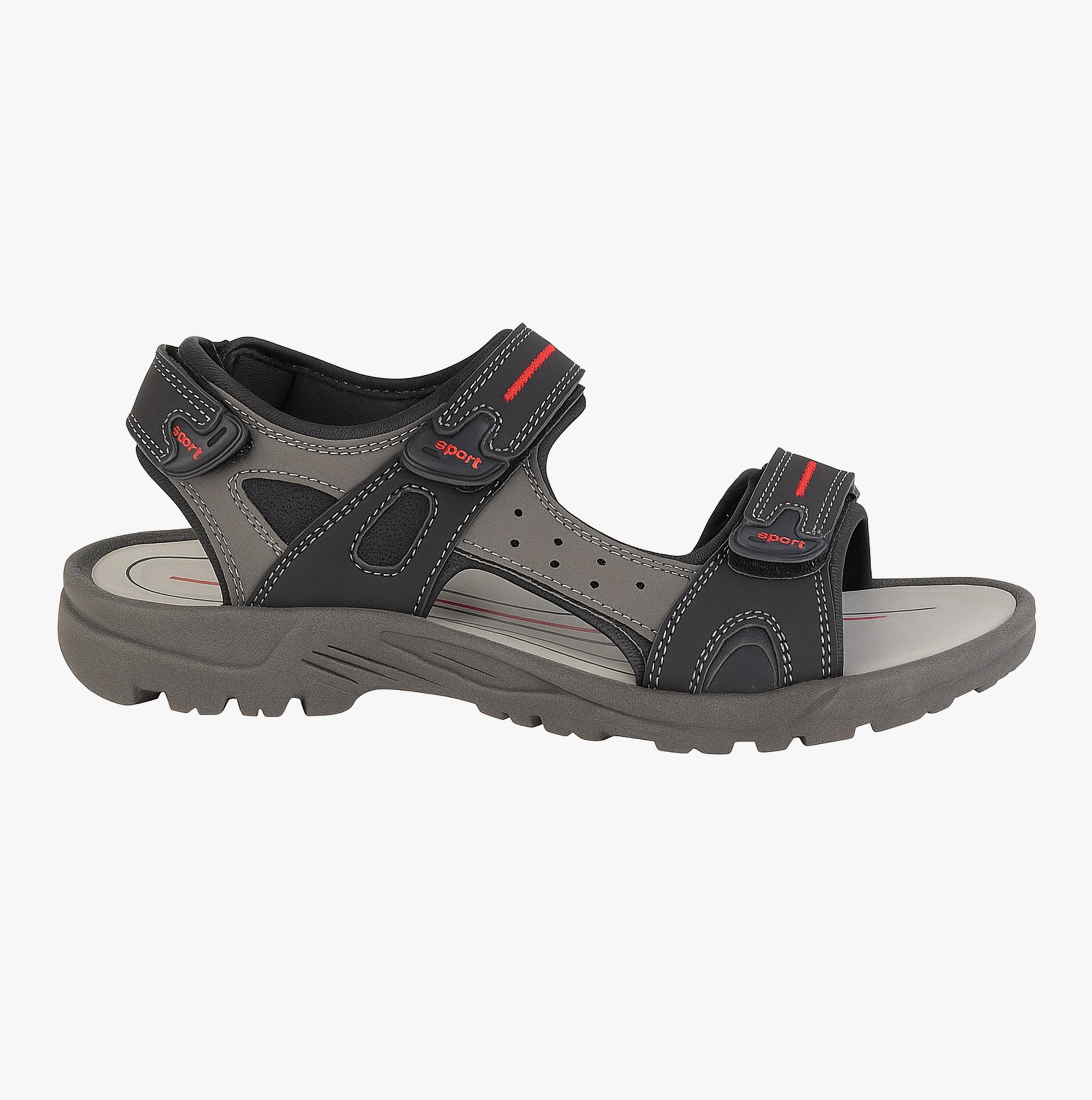 PDQ NOMAD Adjustable Sports Sandal Black/Grey