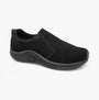 PDQ RYNO Unisex Twin Gusset Jungle Casual Suede Trainers Black