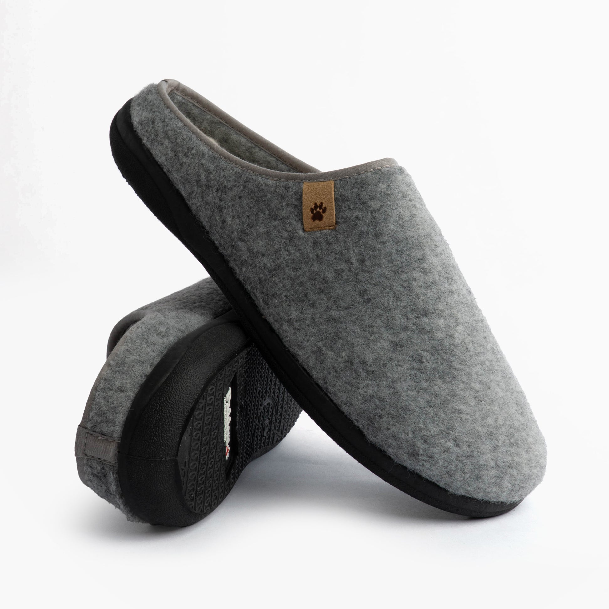 Padders FELIX Mens Mule Slippers Grey