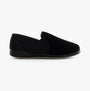 Padders ALBERT Mens Moccasin Slippers Black Check