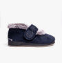 Padders HUSH Womens (2E Fit) Touch Fasten Boot Slippers Navy