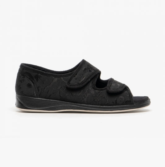 Padders LYDIA Womens Slippers Black