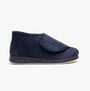 Padders CHERISH Womens (2E Fit) Touch Fasten Boot Slippers Navy