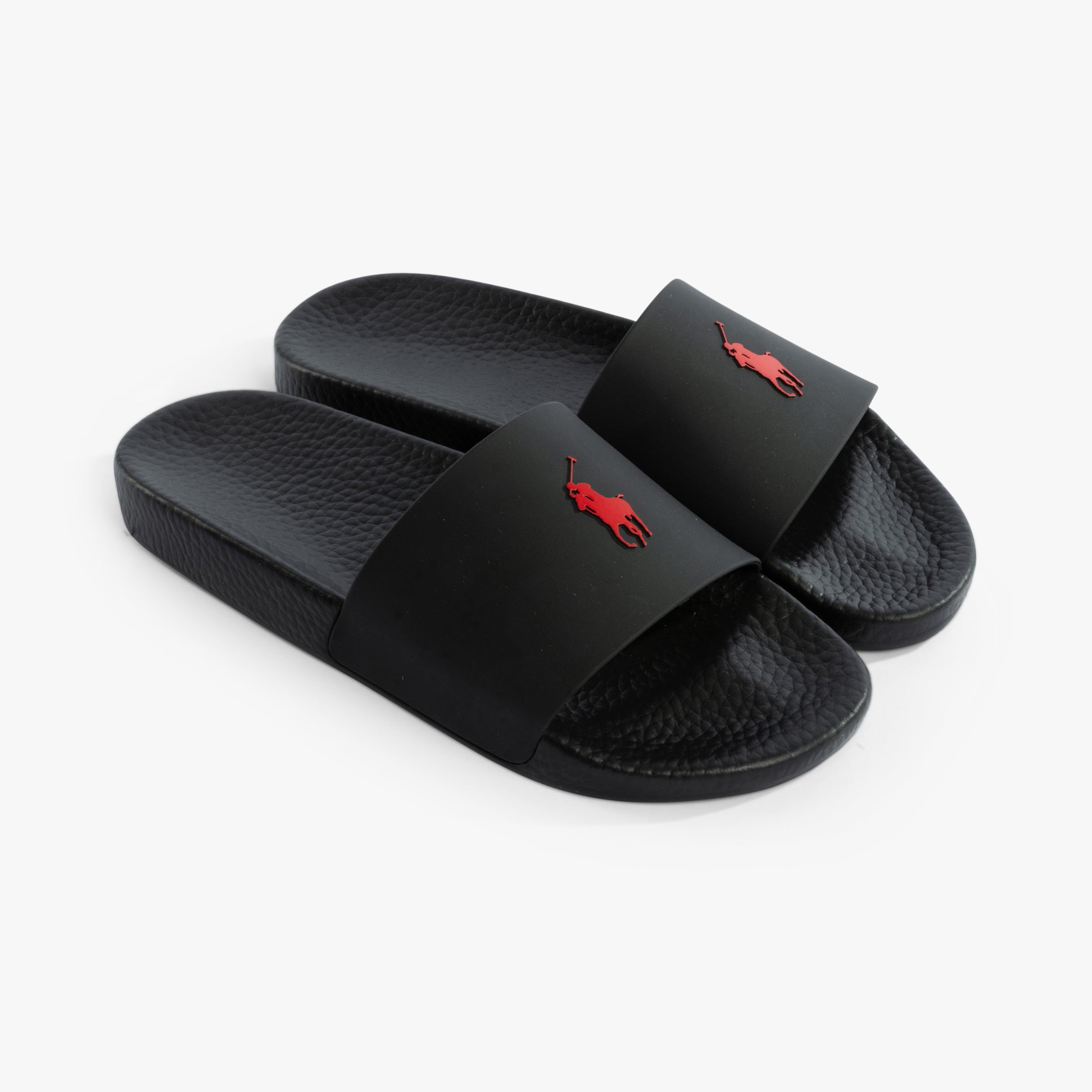 Polo Ralph Lauren POLO SLIDE Mens Sliders Black/Red